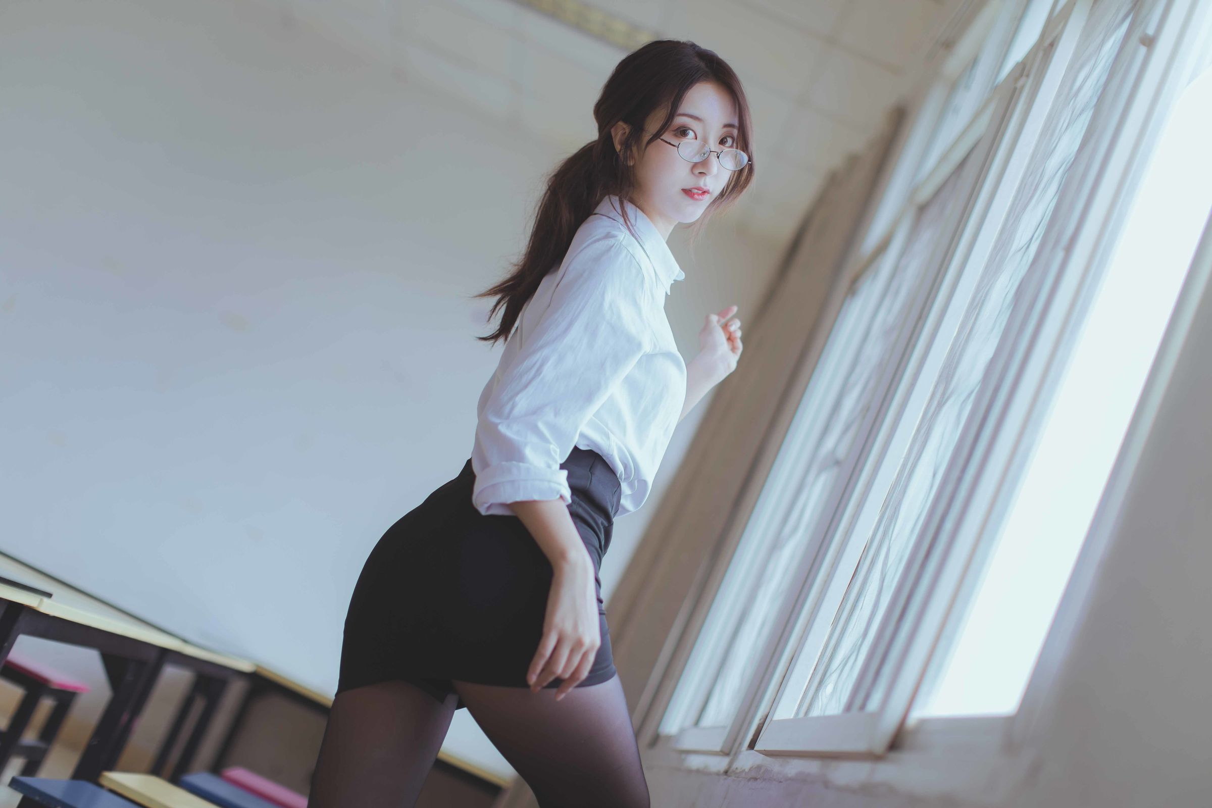 คอสเพลย์ ลอลิตะ] คุโรคาวะ - ครูถุงน่องดำ