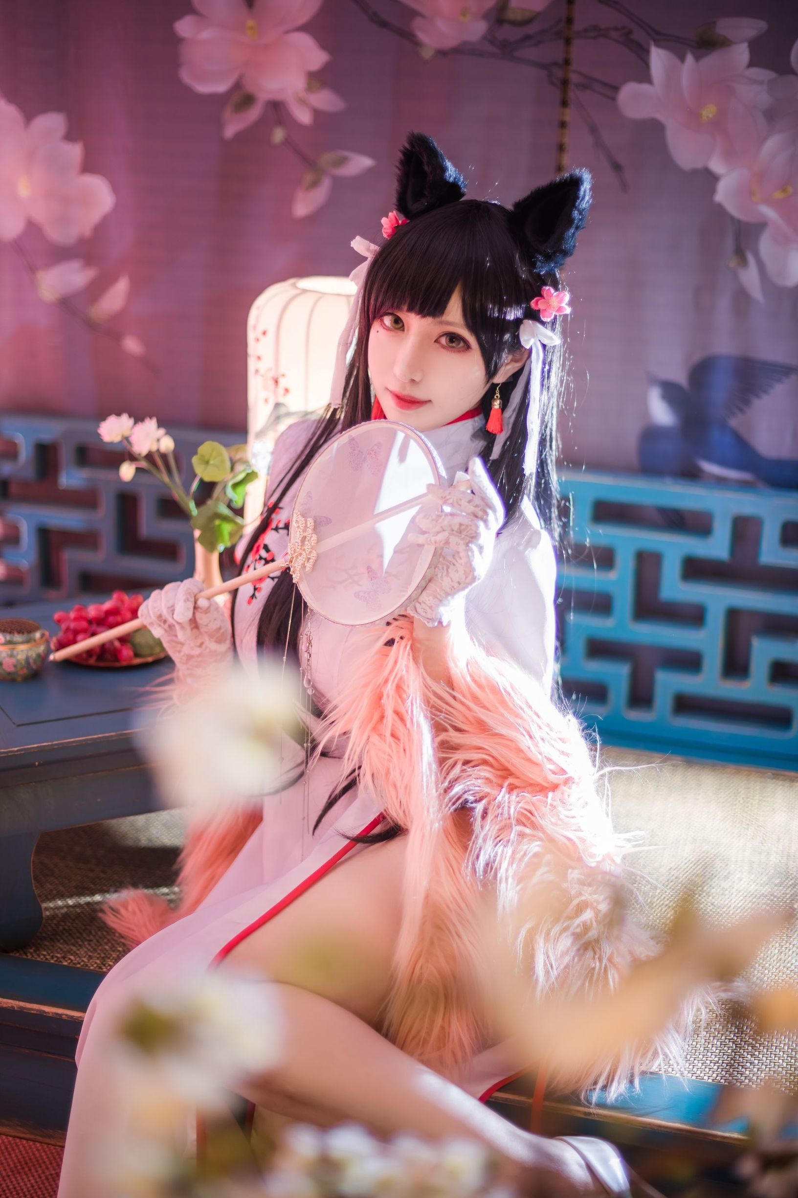  belle ta Cosplay] Shika Tiểu Lộc Lộc - Atago Áo Qipao