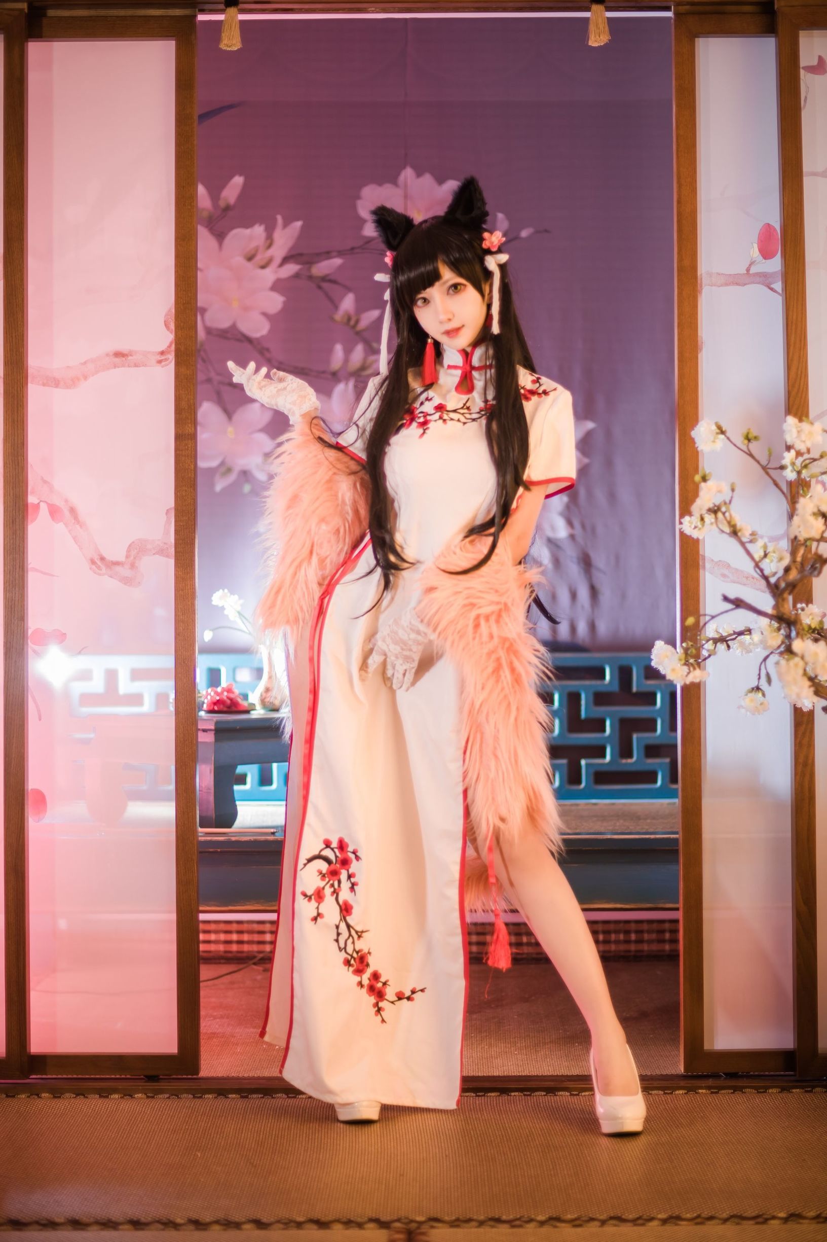  belle ta Cosplay] Shika Tiểu Lộc Lộc - Atago Áo Qipao