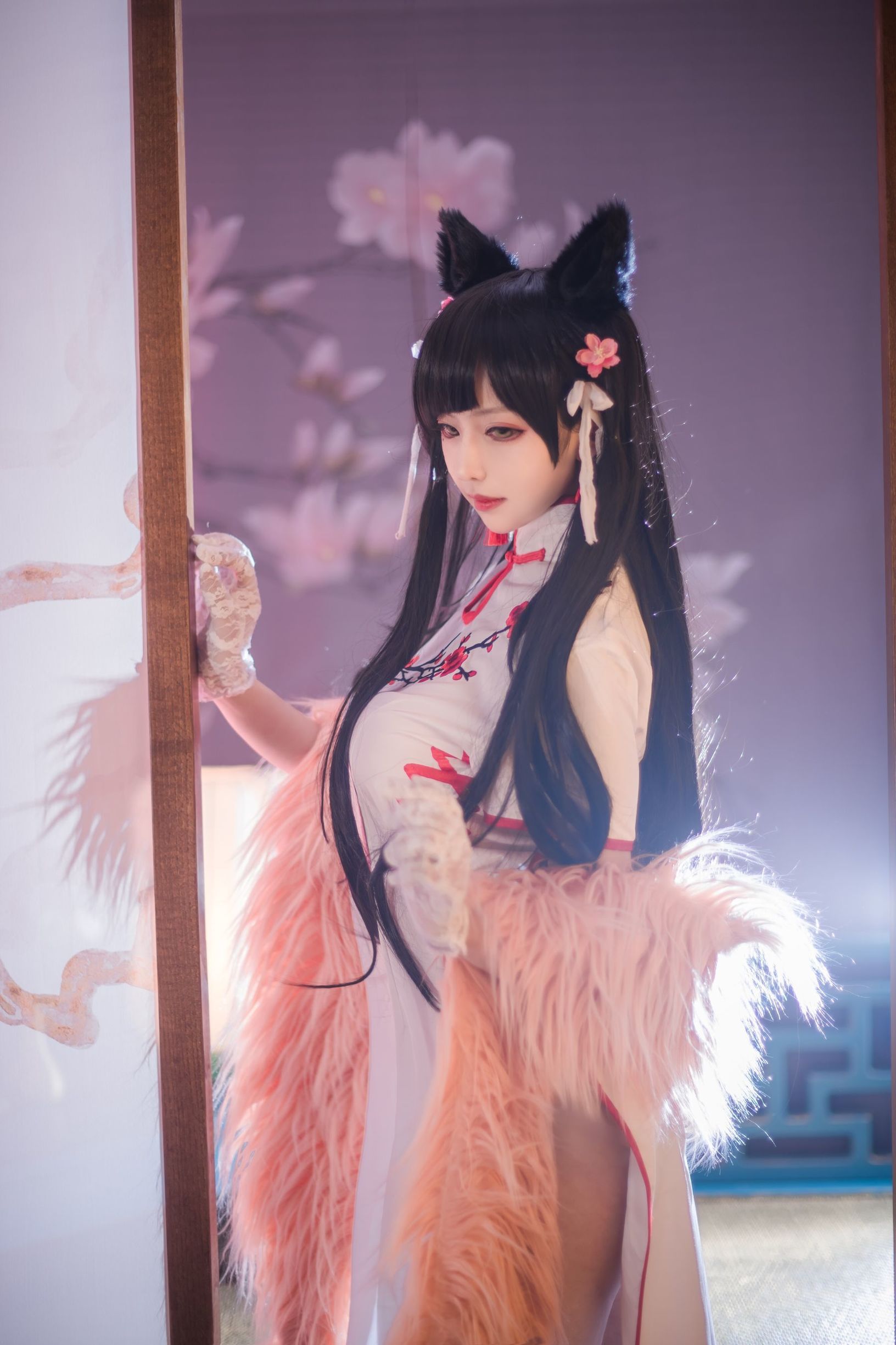  belle ta Cosplay] Shika Tiểu Lộc Lộc - Atago Áo Qipao