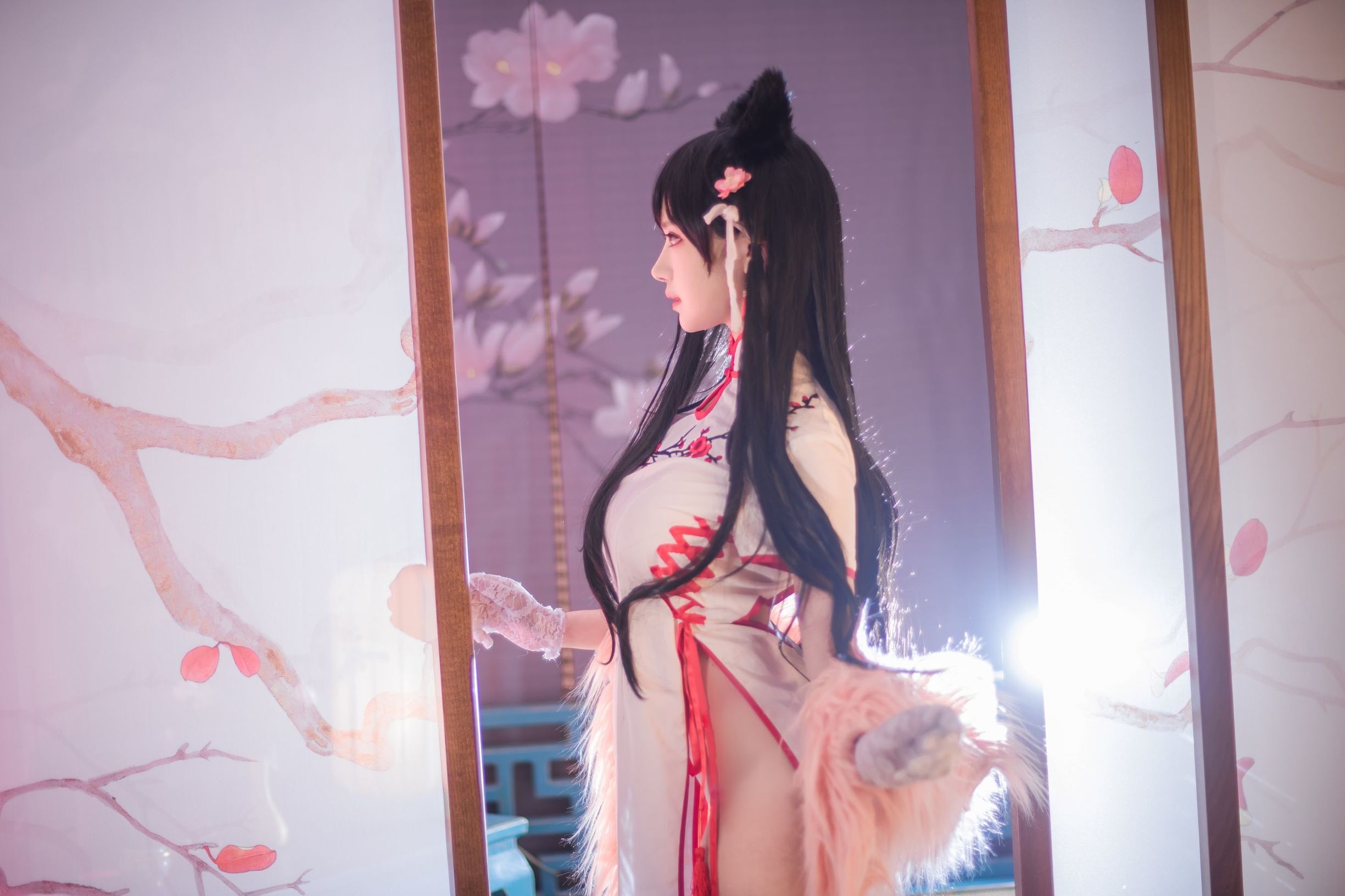  belle ta Cosplay] Shika Tiểu Lộc Lộc - Atago Áo Qipao
