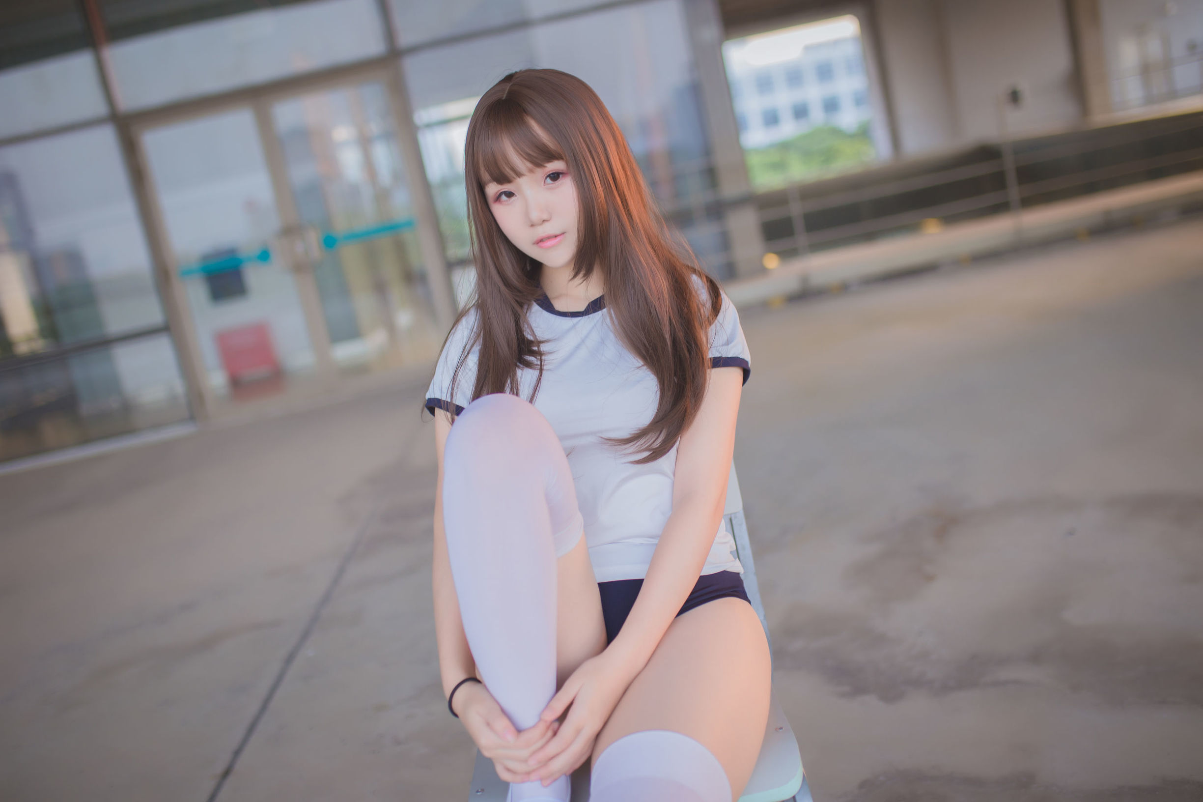  belle ta COS] Yoko Zhai Xia Cos - White Silk Bondage