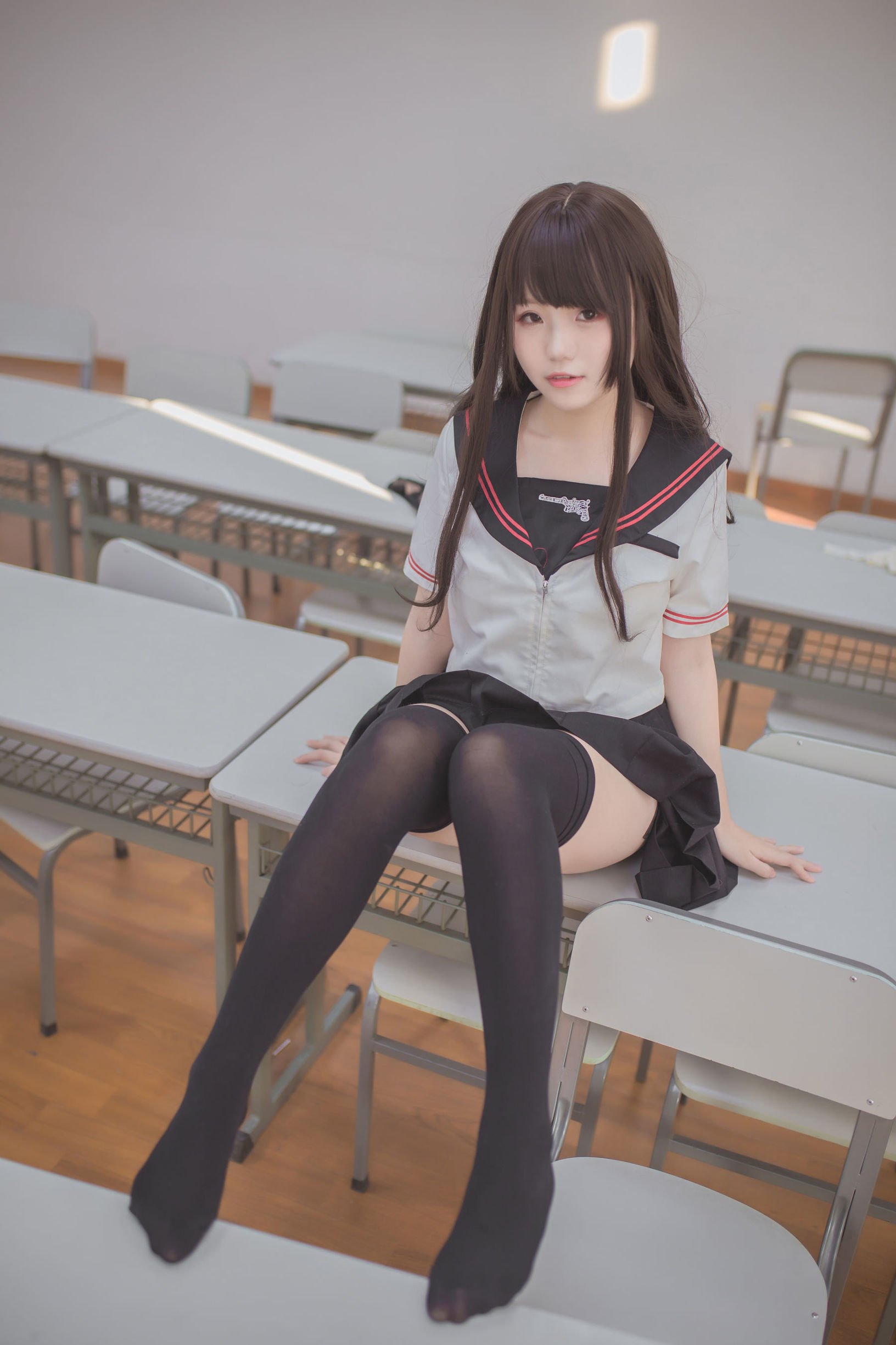蘿莉COS] Yoko宅夏Cos - 黑絲JK
