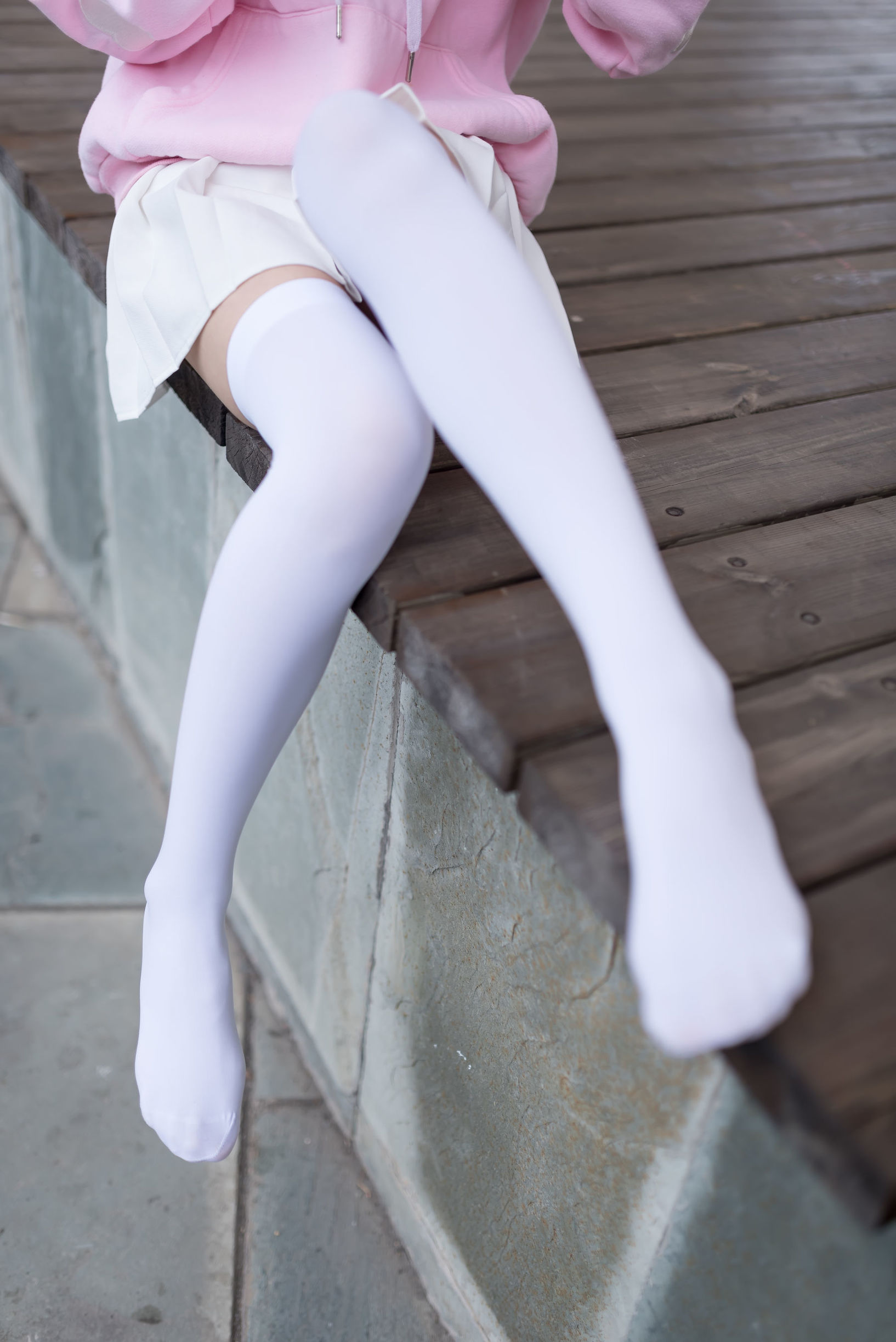 Feng Zhi Ling Yu] No. 001 White Silk Ultra-Short Skirt