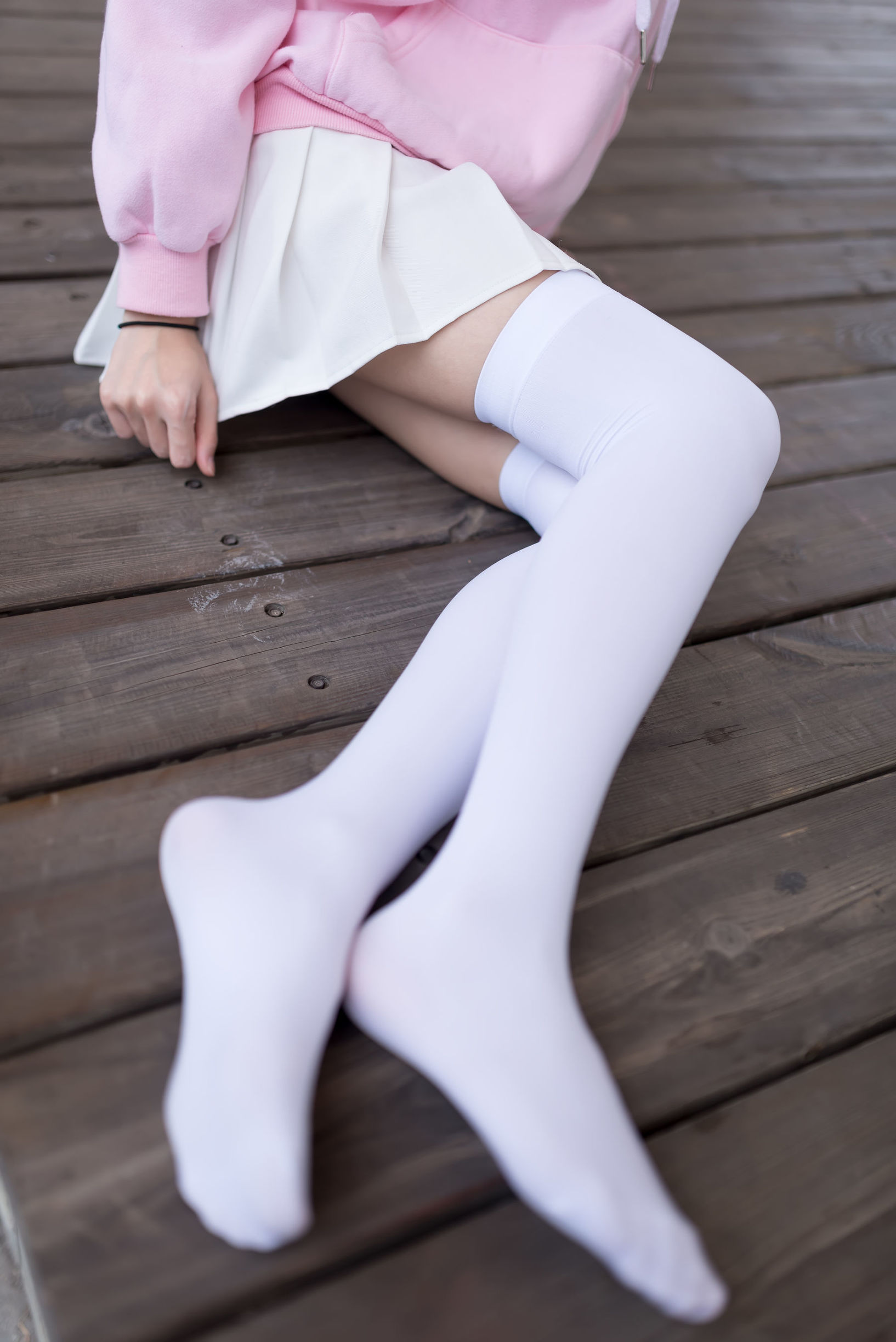 Feng Zhi Ling Yu] No. 001 White Silk Ultra-Short Skirt