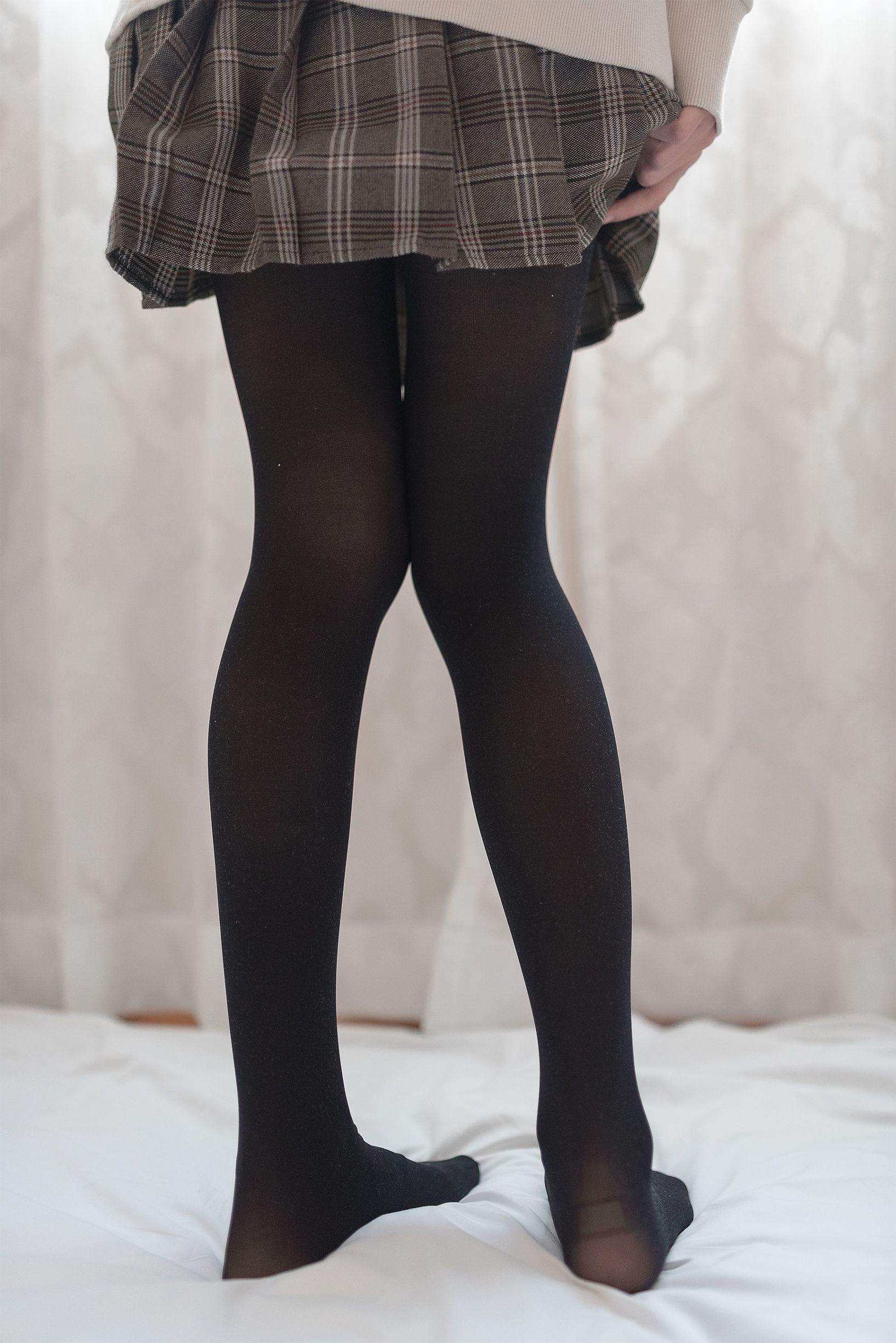 Feng Zhi Lingyu] No. 005: The Girl Next Door in Black Stockings, Fresh and Pure Girl