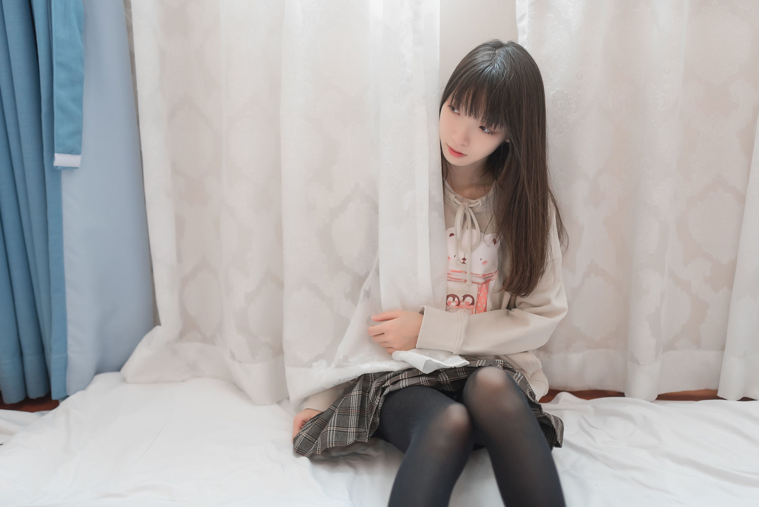 Feng Zhi Lingyu] No. 005: The Girl Next Door in Black Stockings, Fresh and Pure Girl