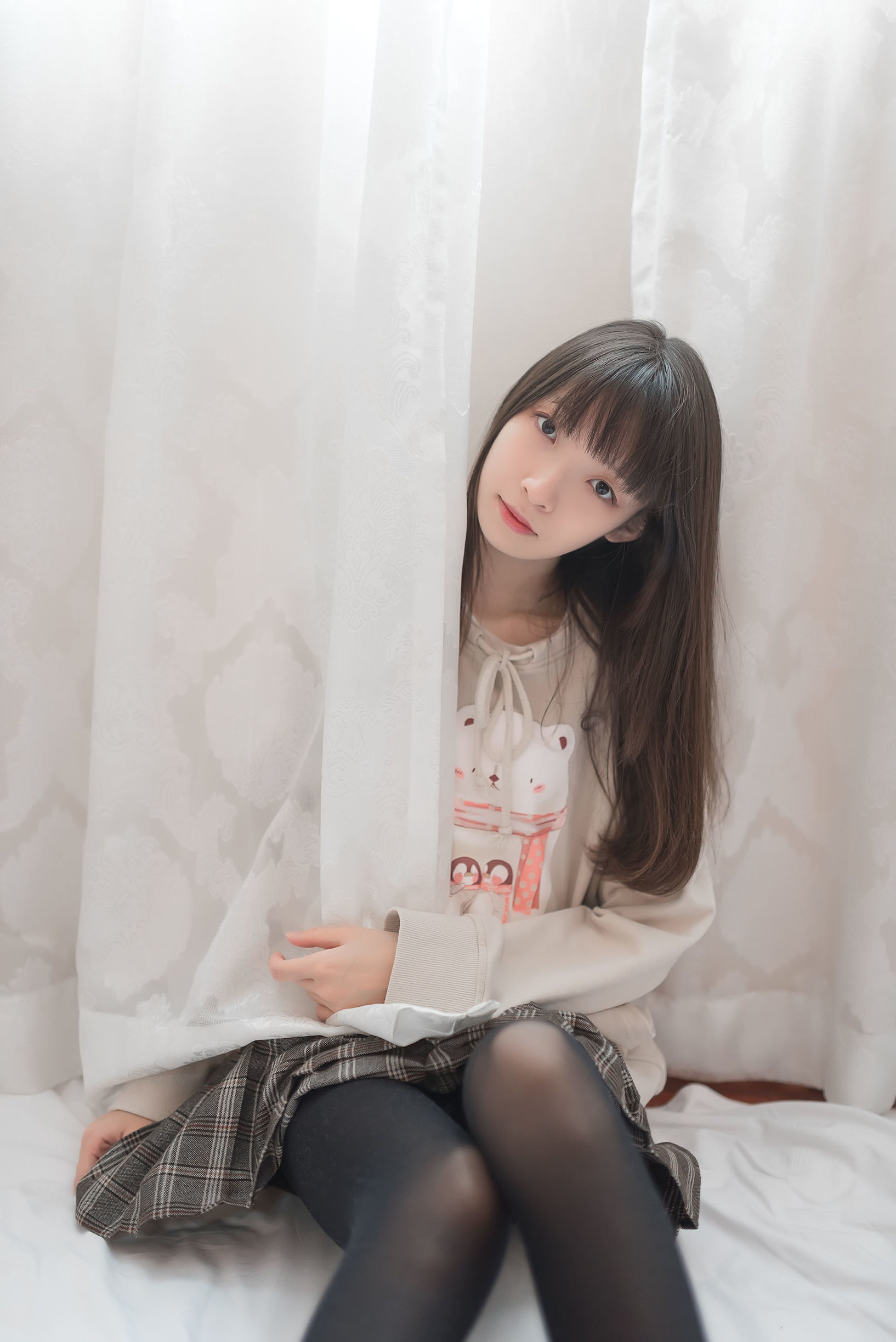 Feng Zhi Lingyu] No. 005: The Girl Next Door in Black Stockings, Fresh and Pure Girl