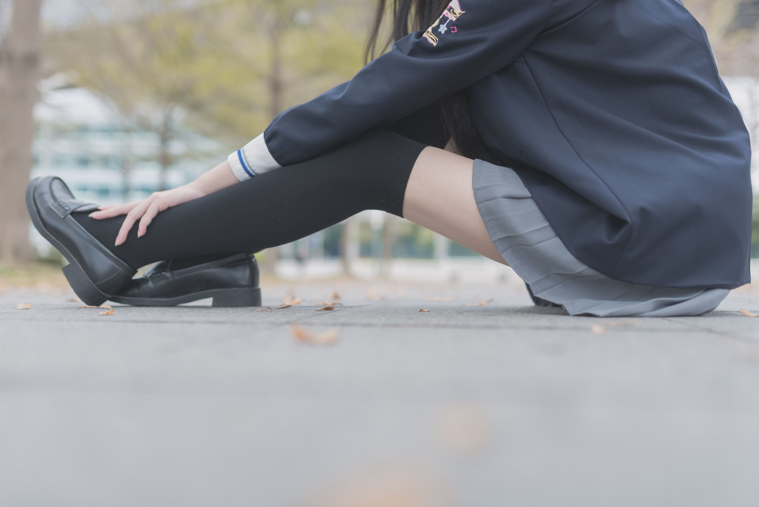 Wind Domain] No. 021: Schoolgirl Outdoor Black Silk 1