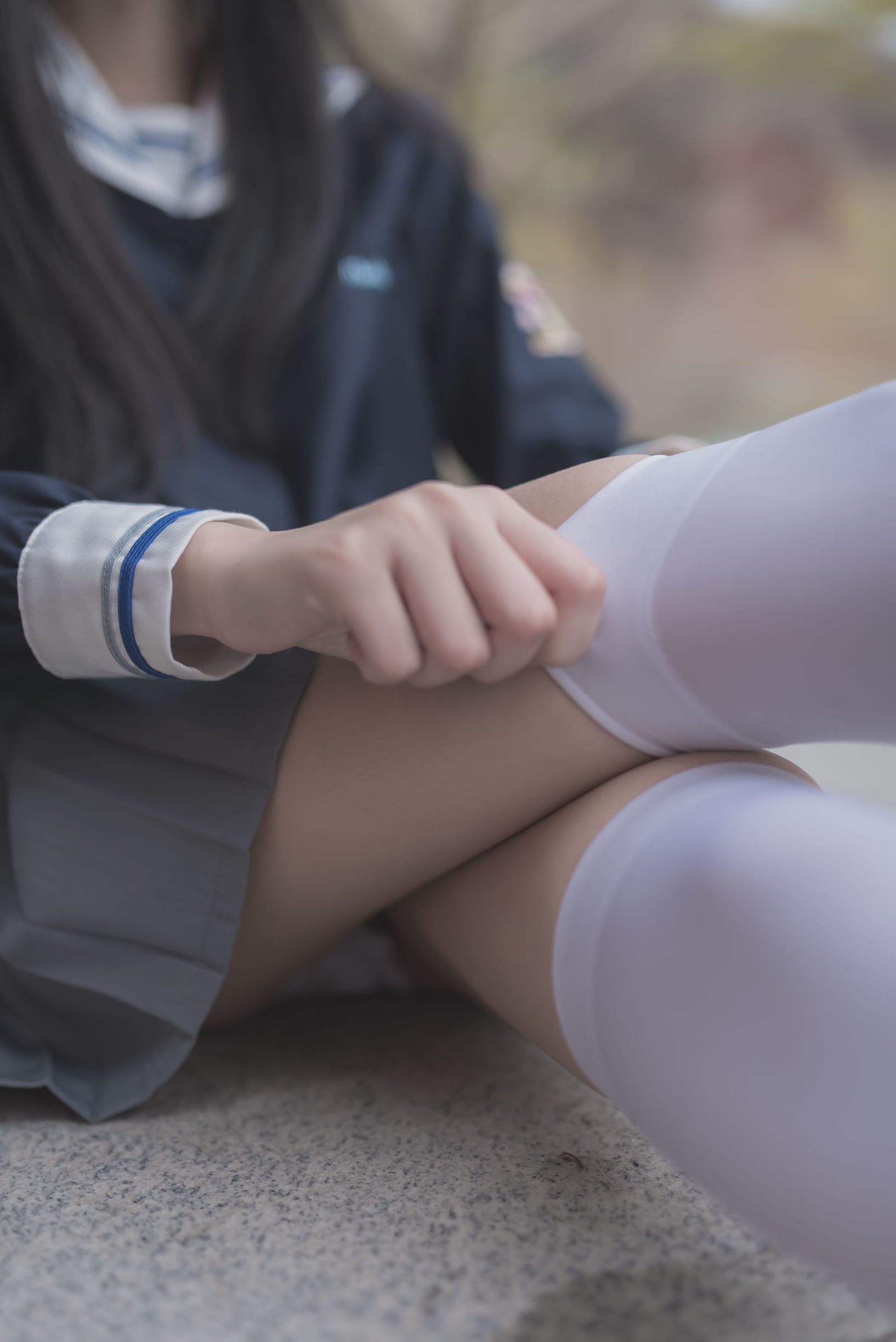 Wind Domain] No. 021: Schoolgirl Outdoor Black Silk 1