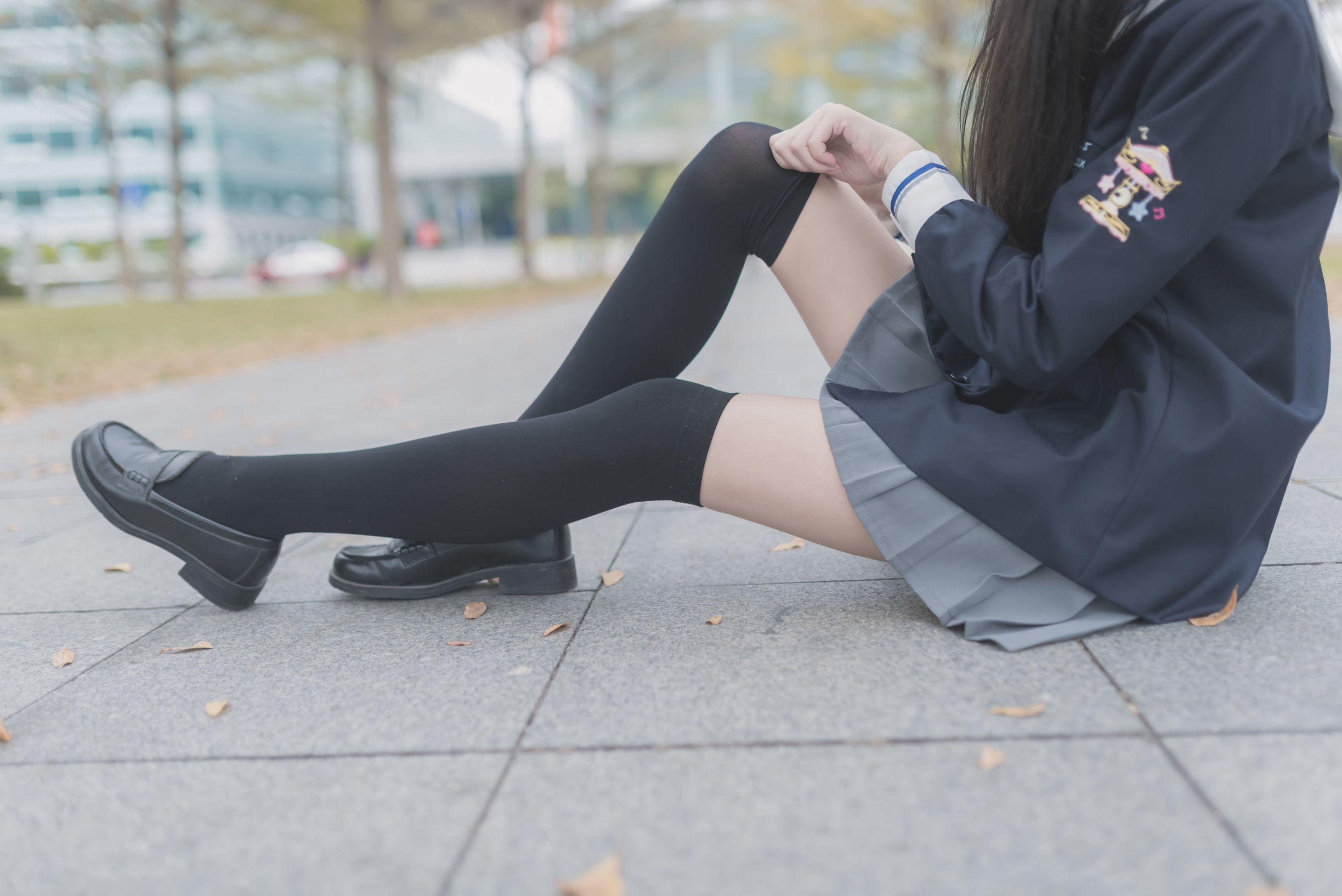 Wind Domain] No. 021: Schoolgirl Outdoor Black Silk 1