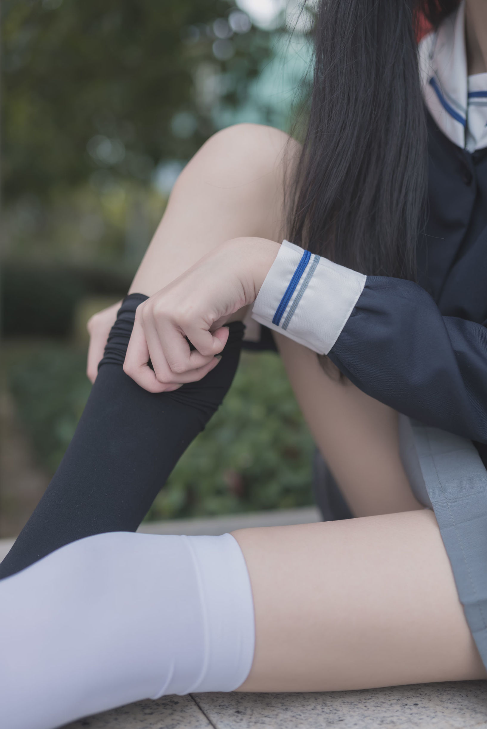 Wind Domain] No. 021: Schoolgirl Outdoor Black Silk 1