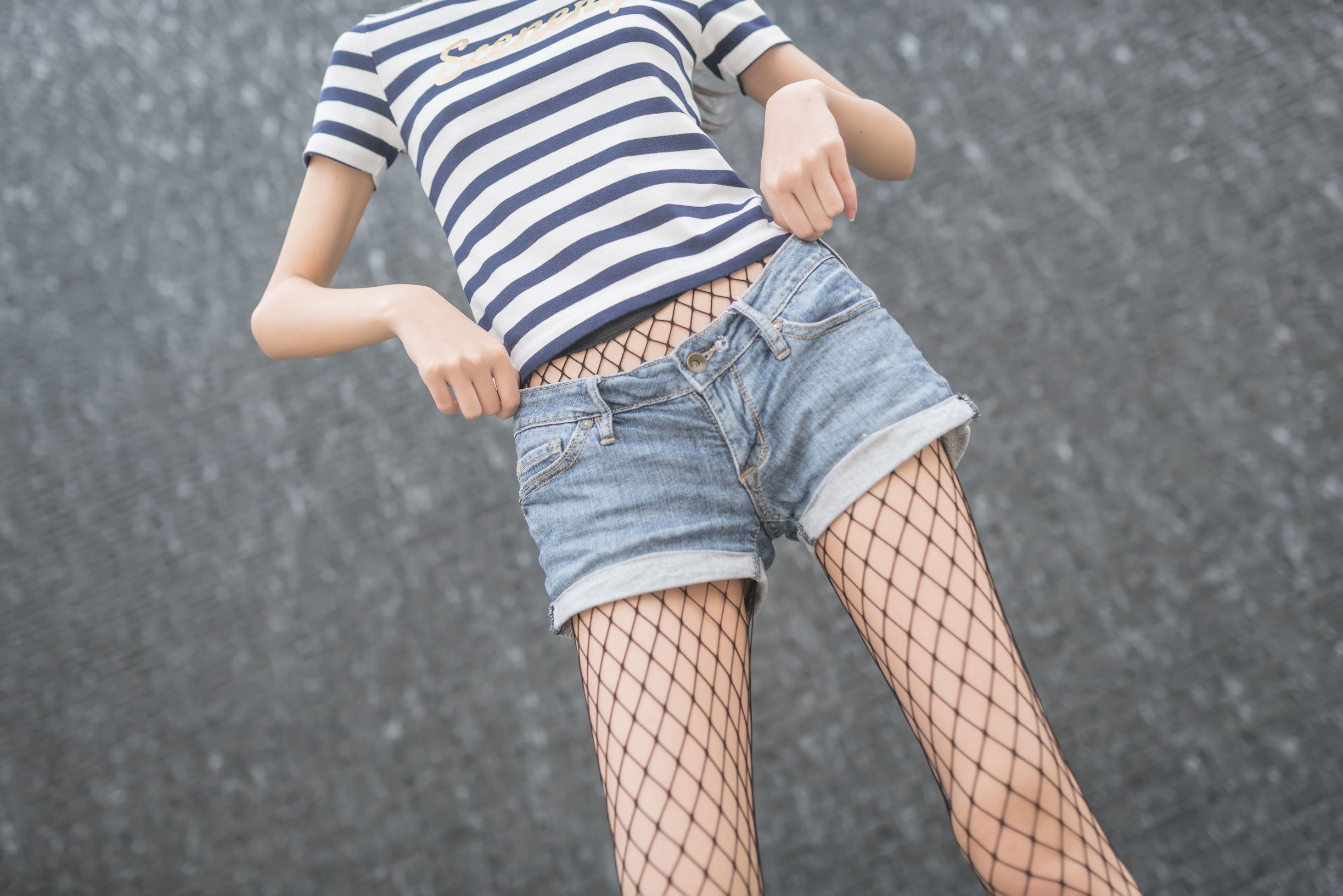 Domain of the Wind] No. 027 Tender Black Fishnet Stockings