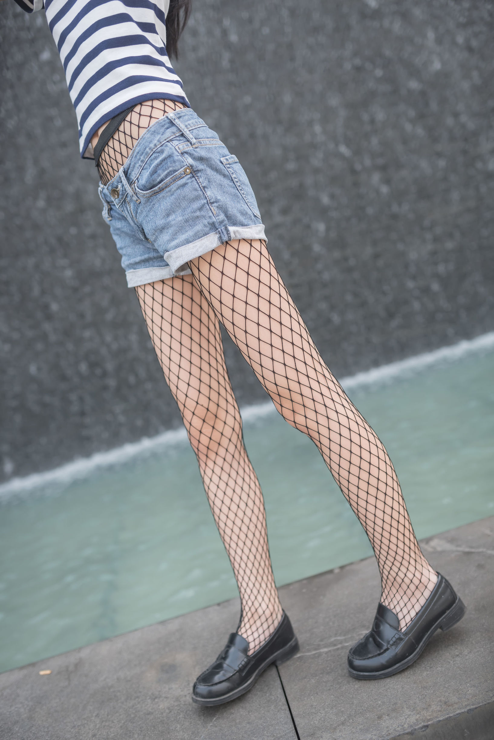 Domain of the Wind] No. 027 Tender Black Fishnet Stockings
