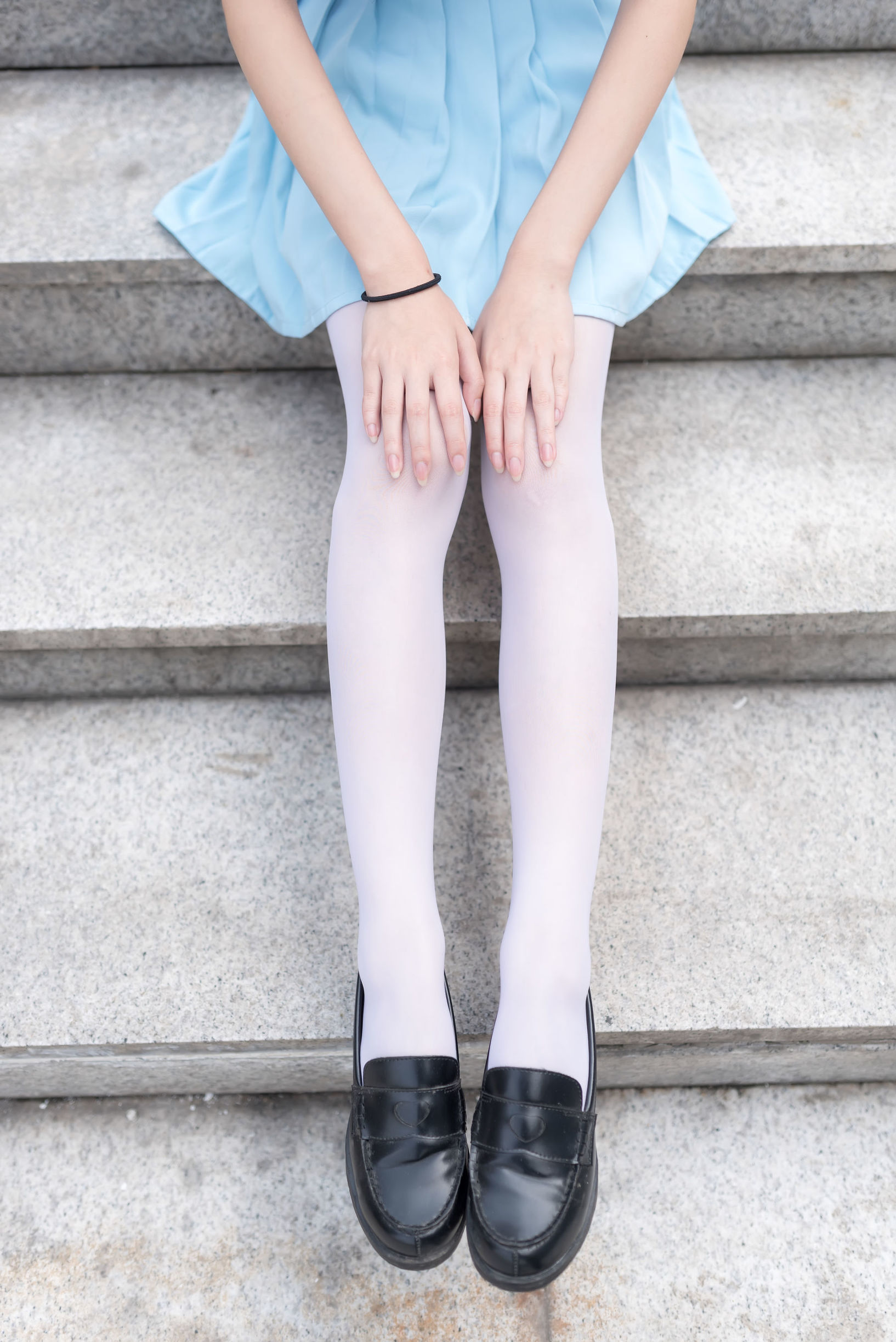 เฟิงจือเลิ่งอวี้] NO.028 สีน้ำเงินฝันร้ายผ้าไหมขาว