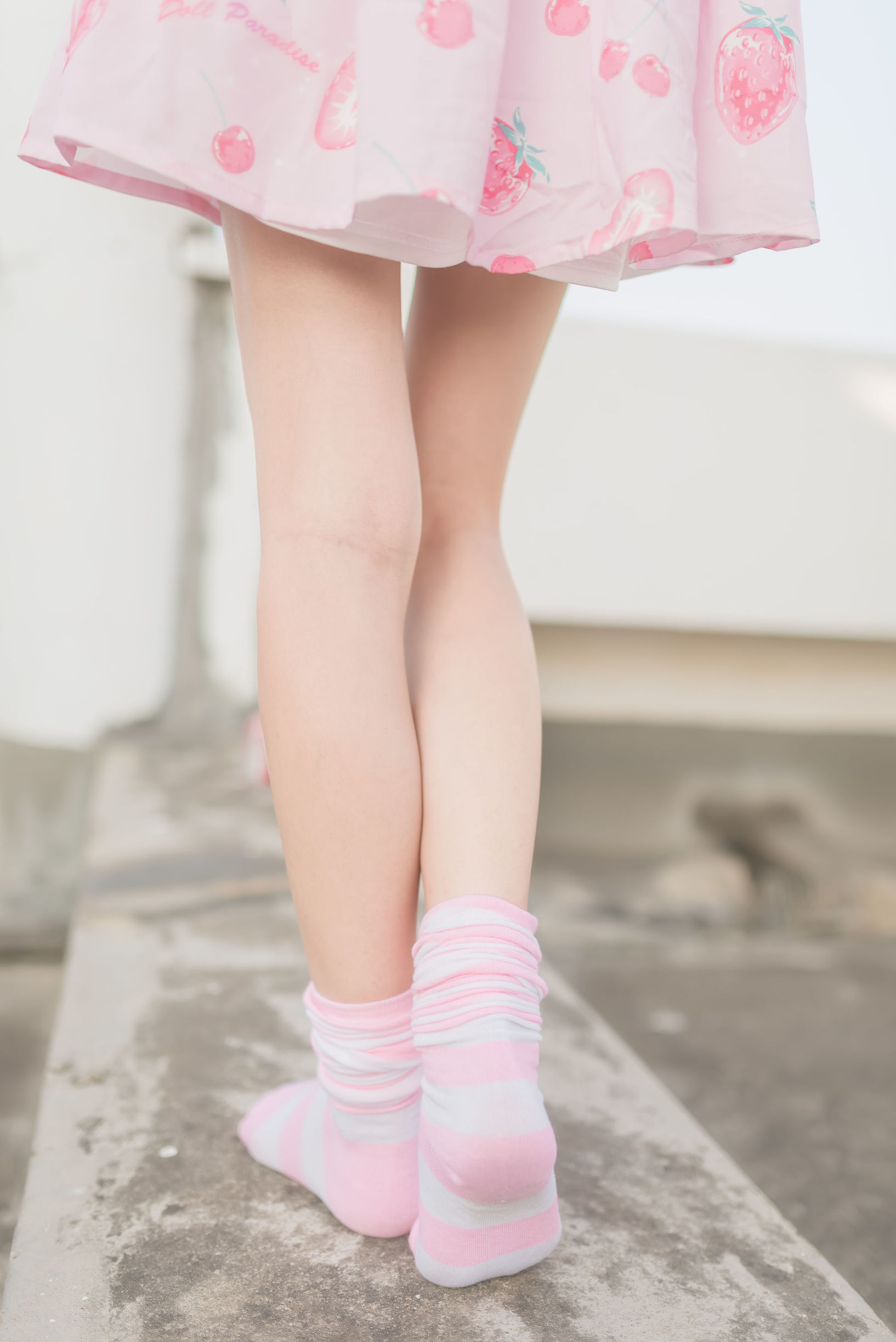 風の領域] NO.035 ピンクで柔らかなストライプの小さな可愛い