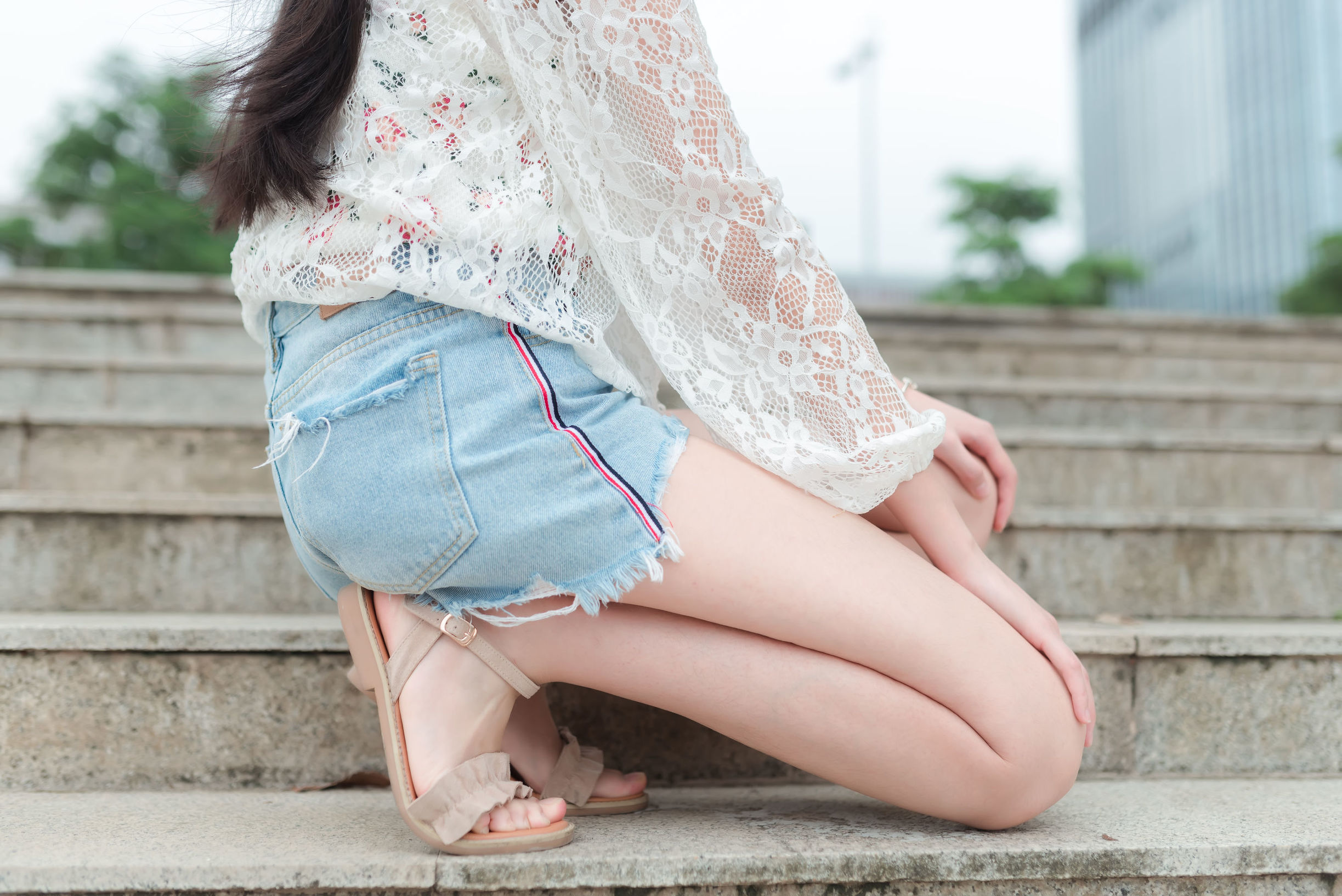 風の領域] NO.042 無絲美脚の清新少女風 写真集