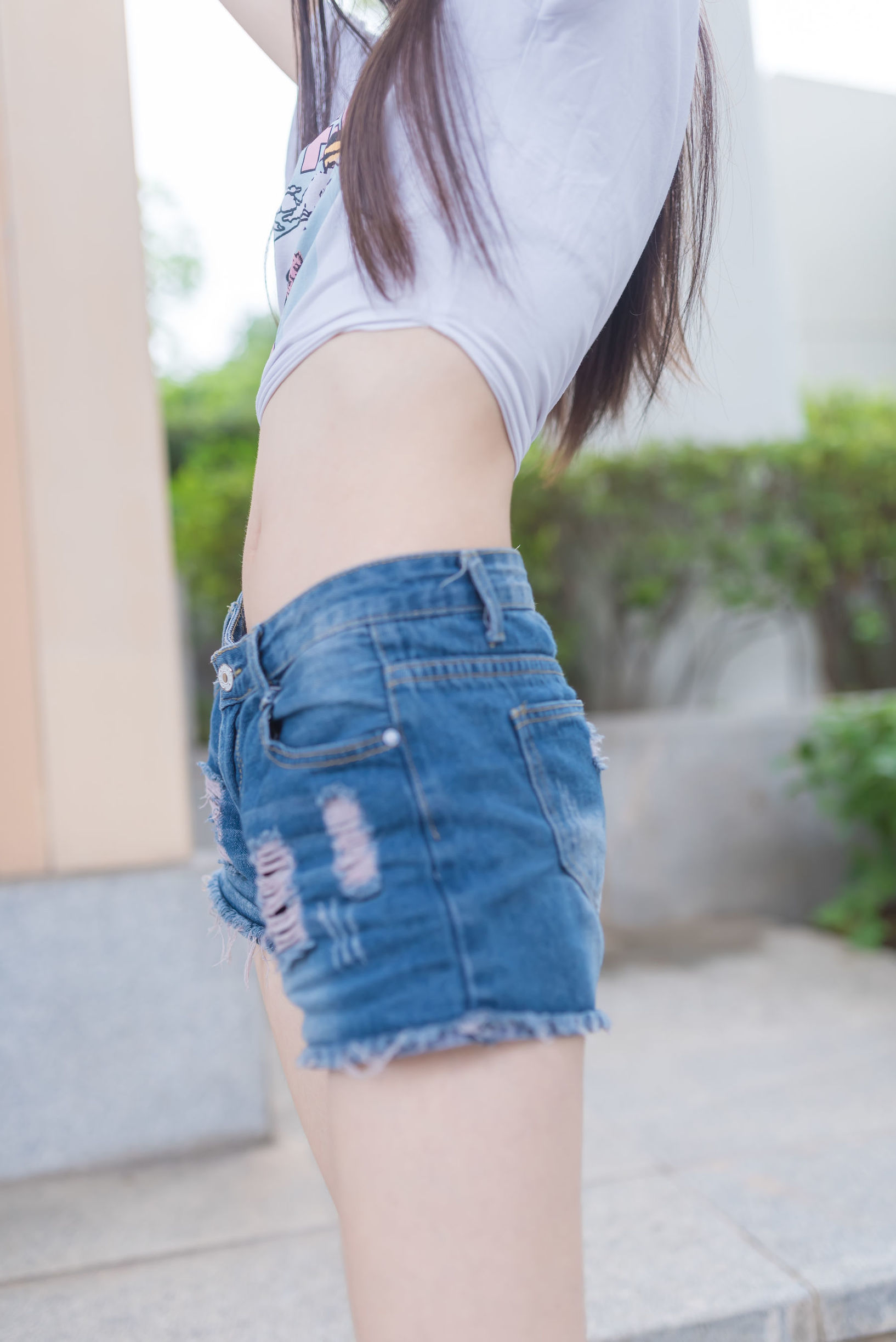 Phong Chi Lĩnh Vực] NO.058 Quần short jeans siêu ngắn