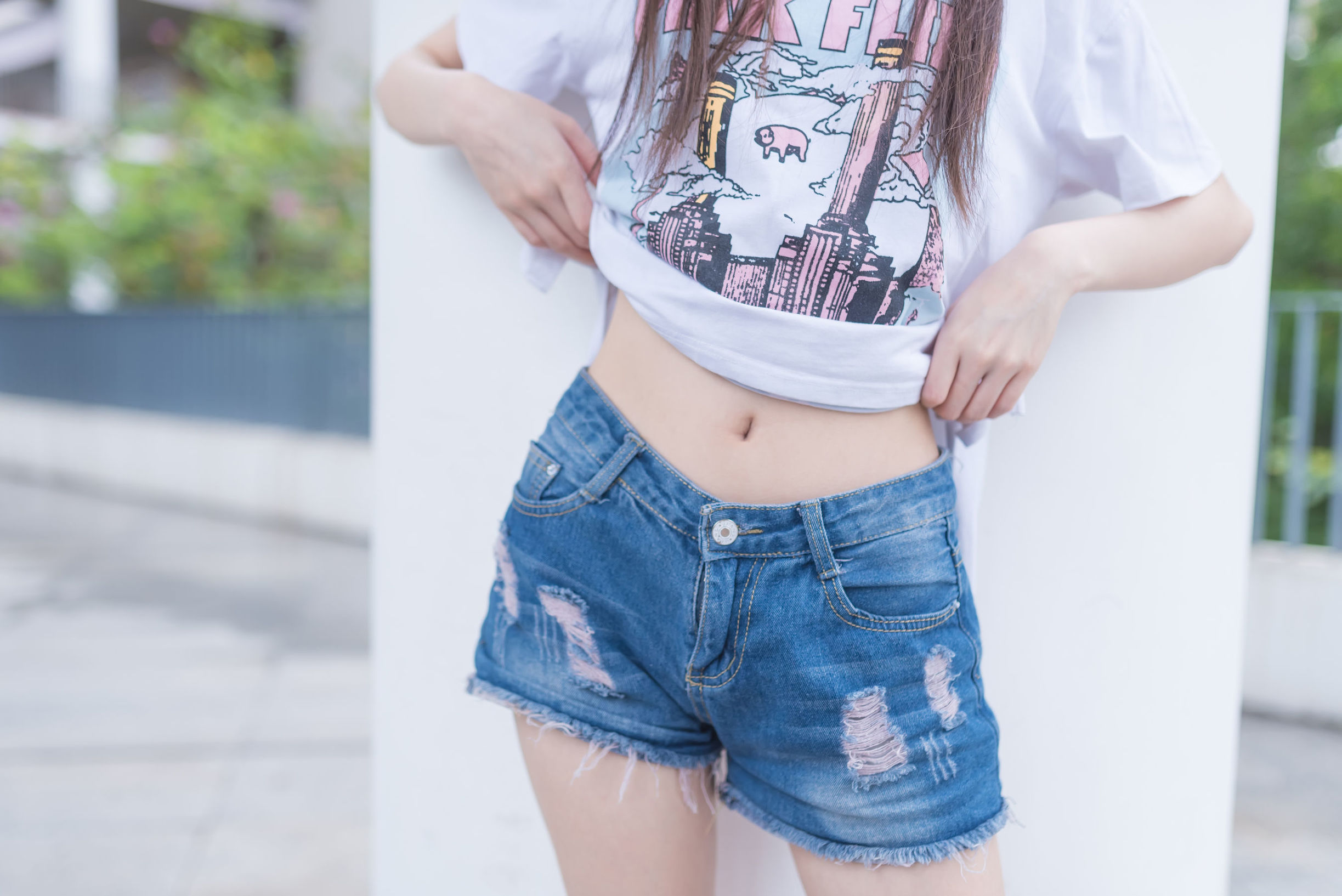 Phong Chi Lĩnh Vực] NO.058 Quần short jeans siêu ngắn