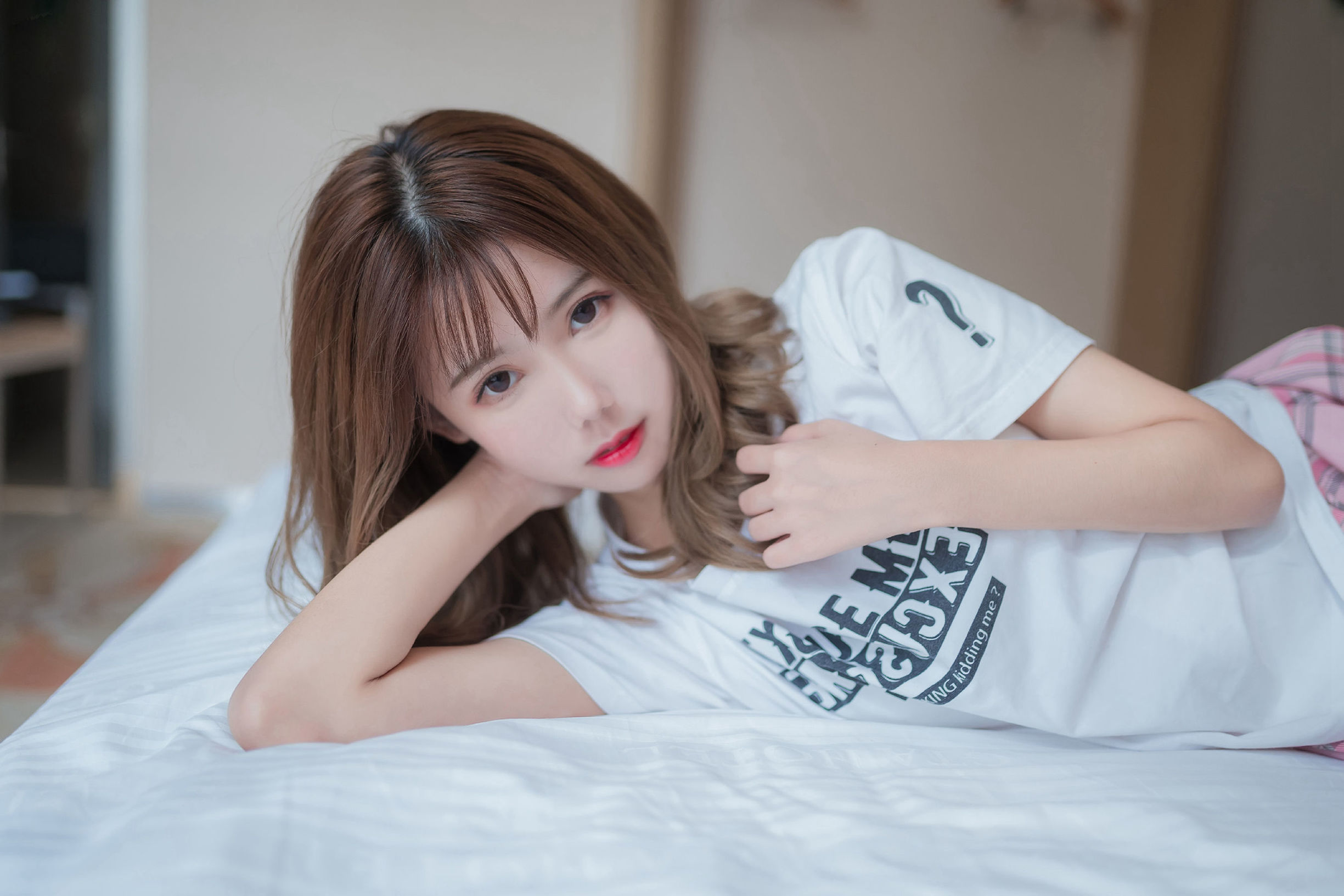 풍지영역] NO.066 초미 기질 격자 스커트 소녀