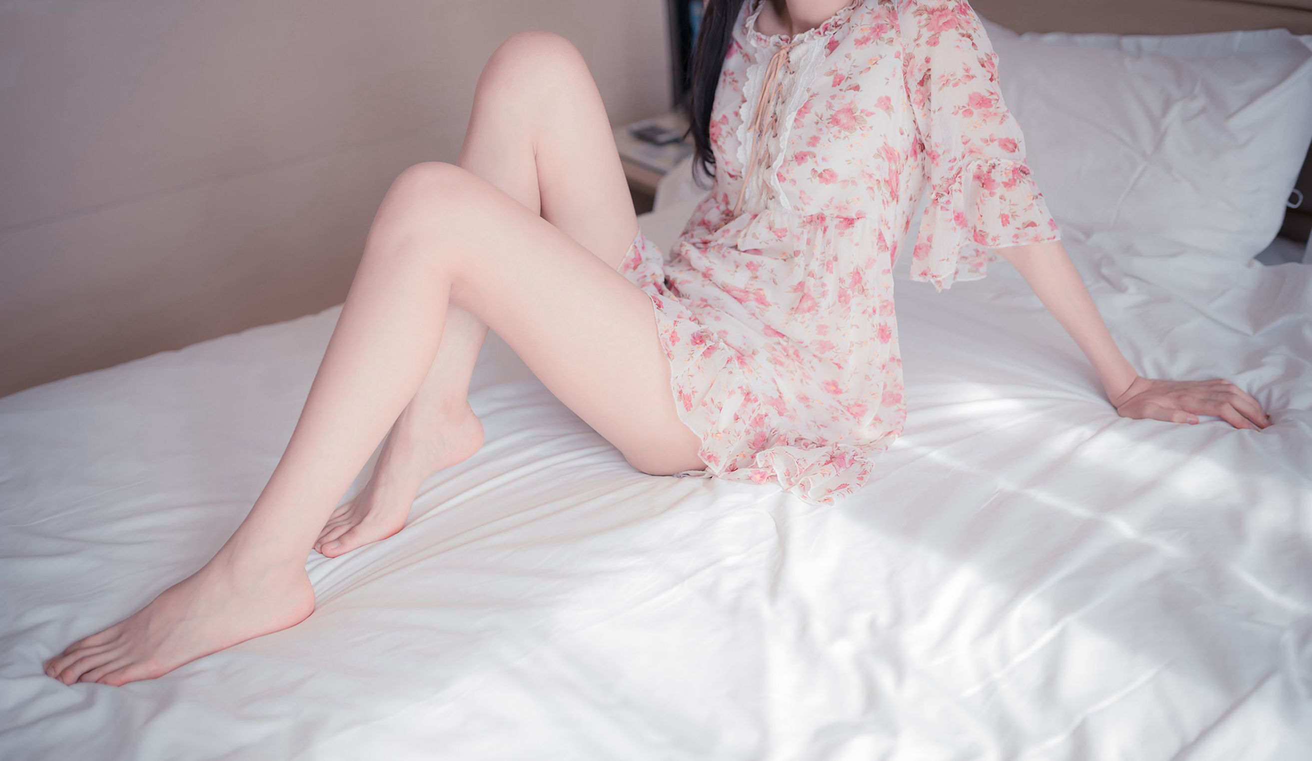風の領域] NO.105 シフォン花柄ワンピース