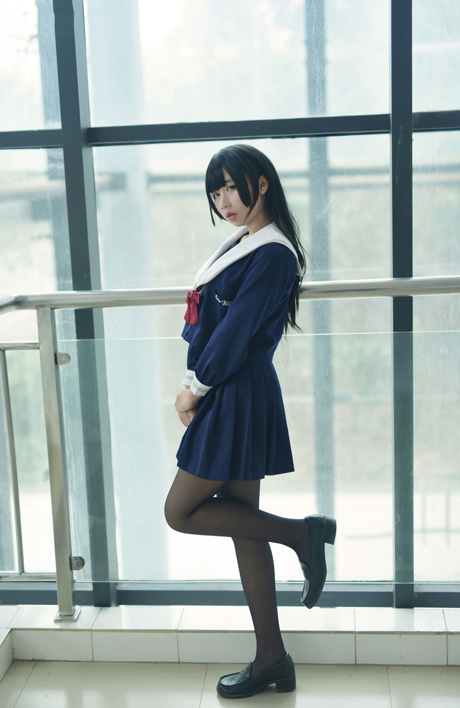 風之領域] NO.118 JK黑絲美麗胴體