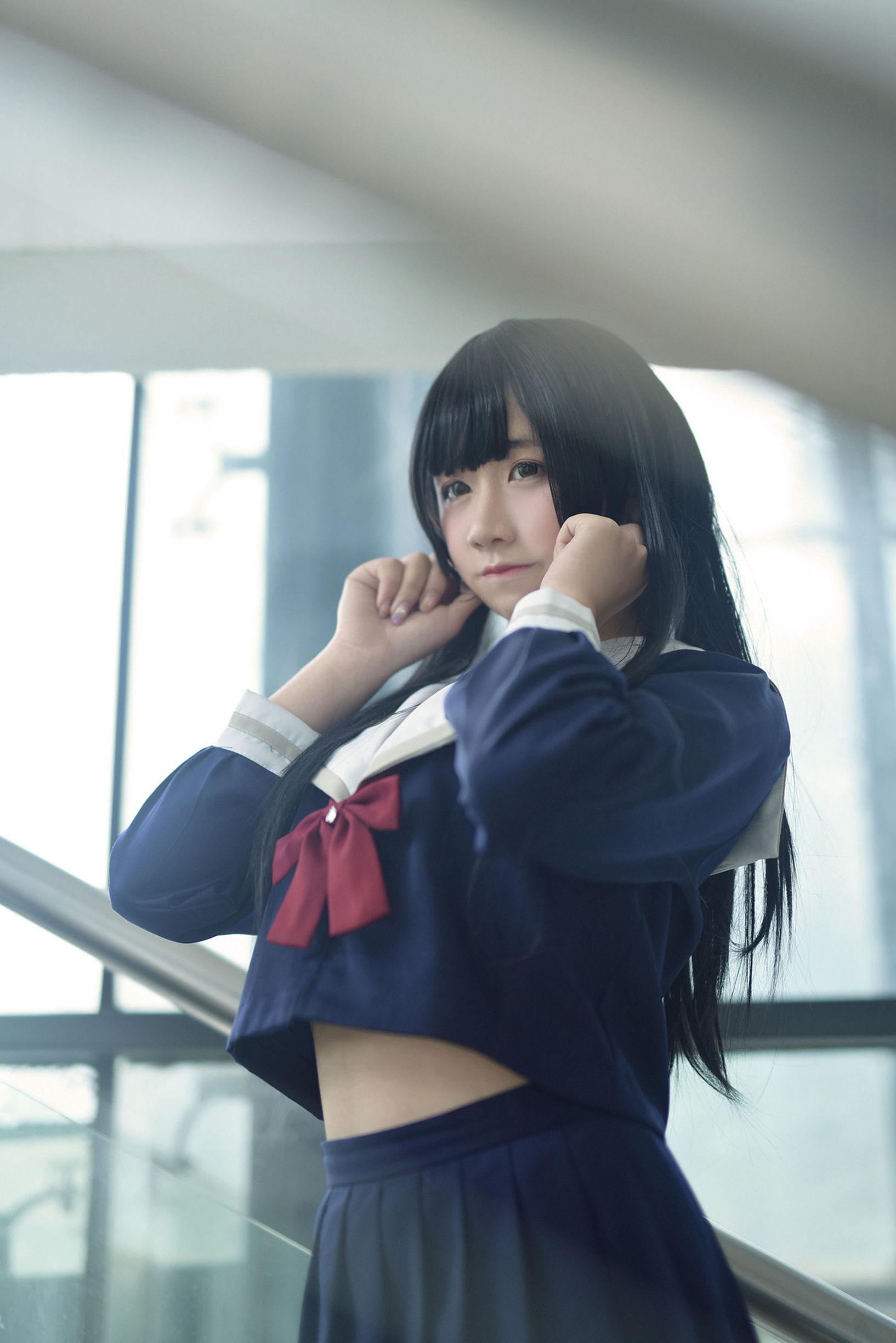 風の領域] NO.118 JK黒シルクの美しい胴体