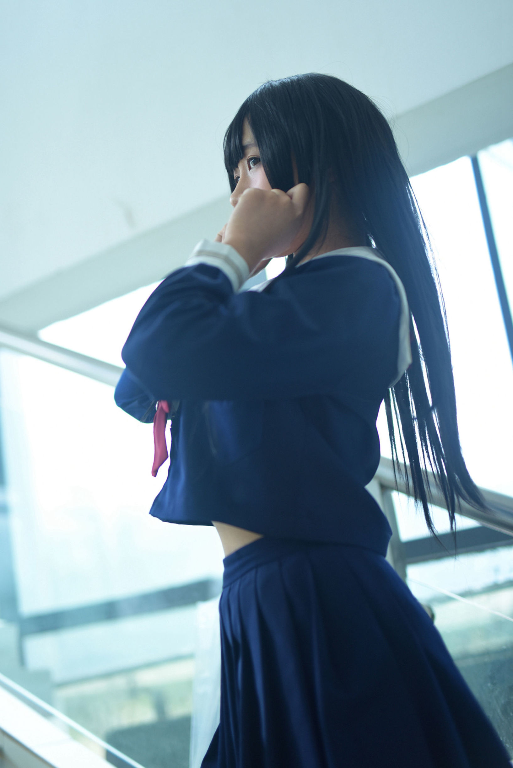 風の領域] NO.118 JK黒シルクの美しい胴体
