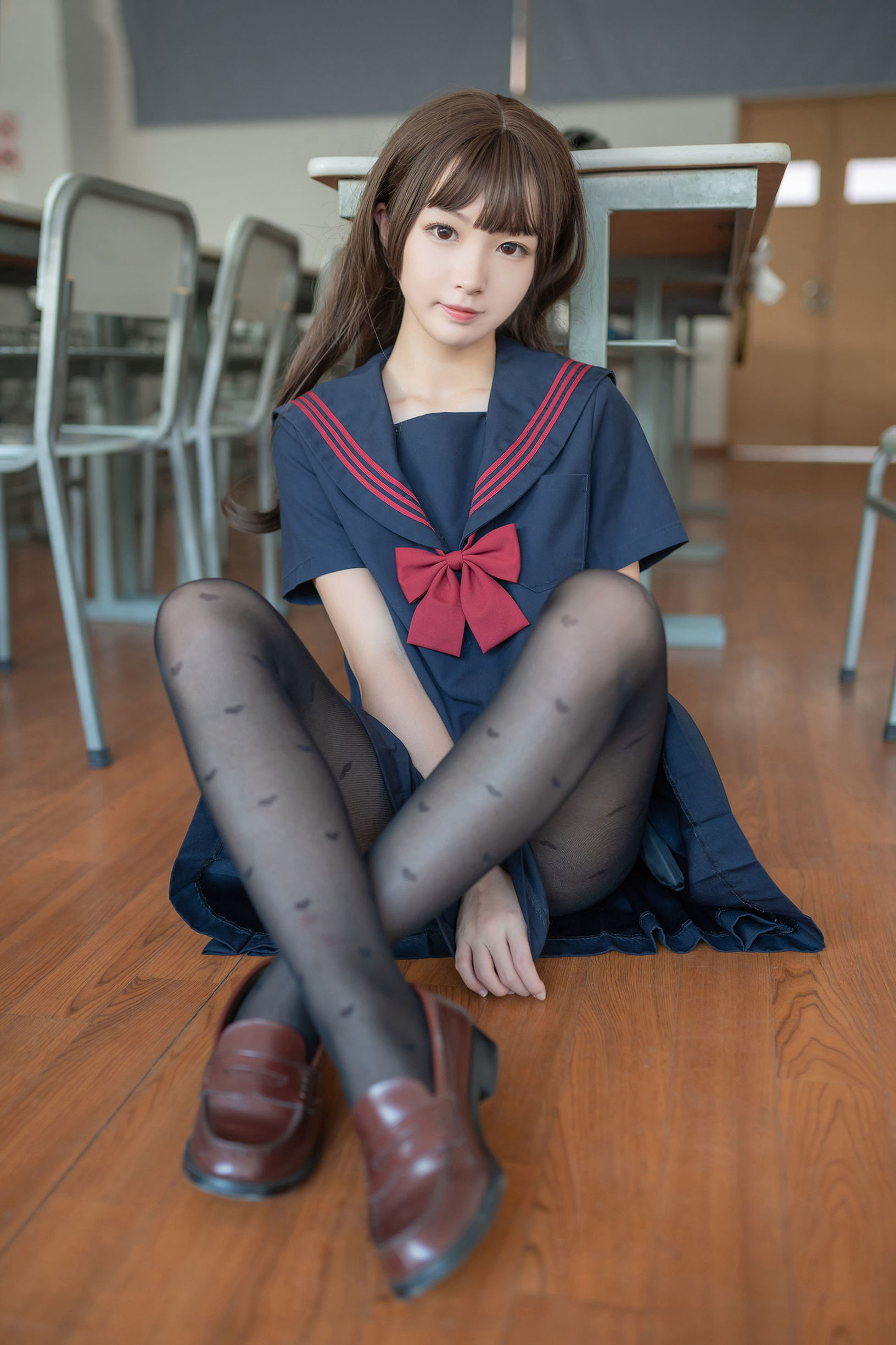 風之領域] NO.127 愛心黑絲學妹