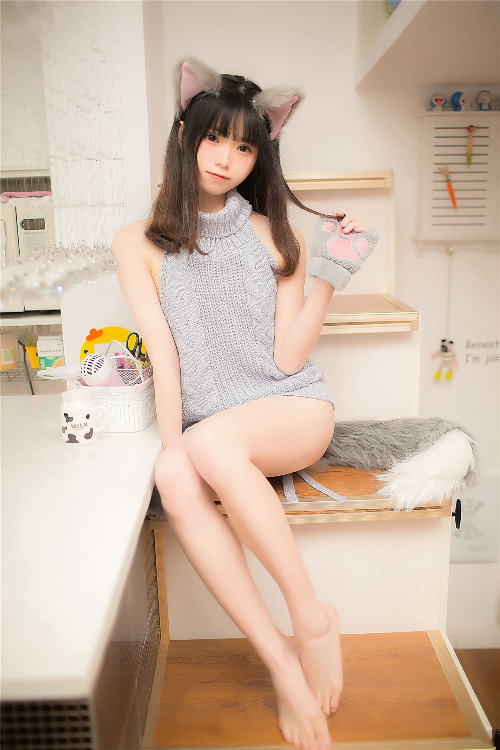 Phong Chi Lĩnh Vực] NO.128 Lộ Bối Áo Len Gấu Cô Gái
