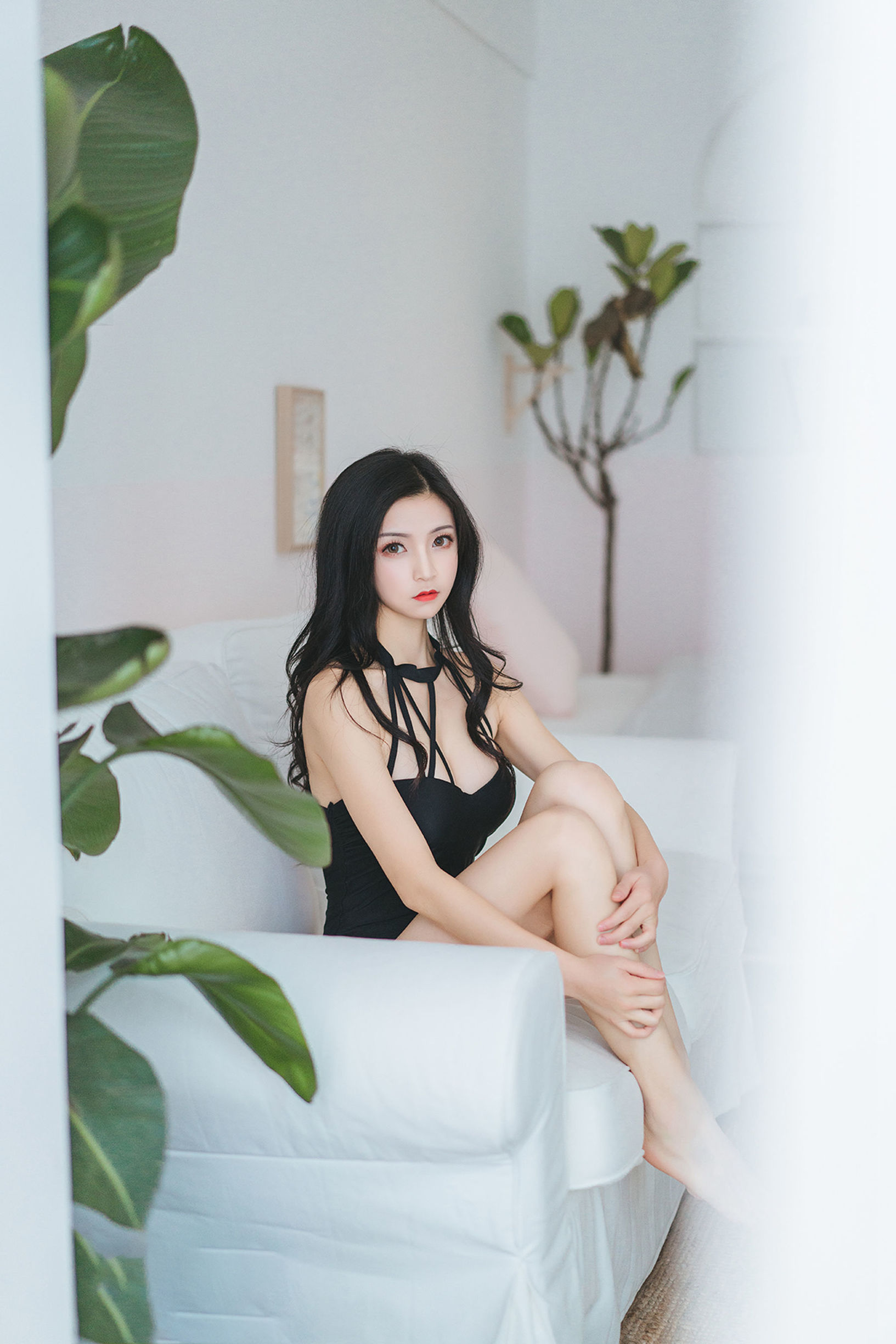 Feng Zhi Ling Yu] No. 141 Sexy Beach One-Piece Swimsuit