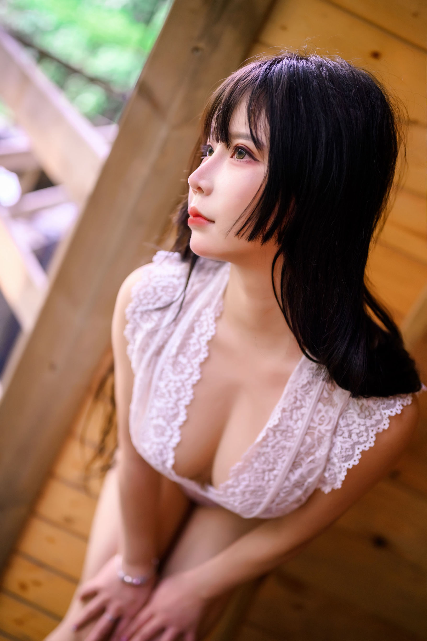 コスプレ福利] 二次元美少女がモクシアーを抱いて連れ去る - 屋外セクシー