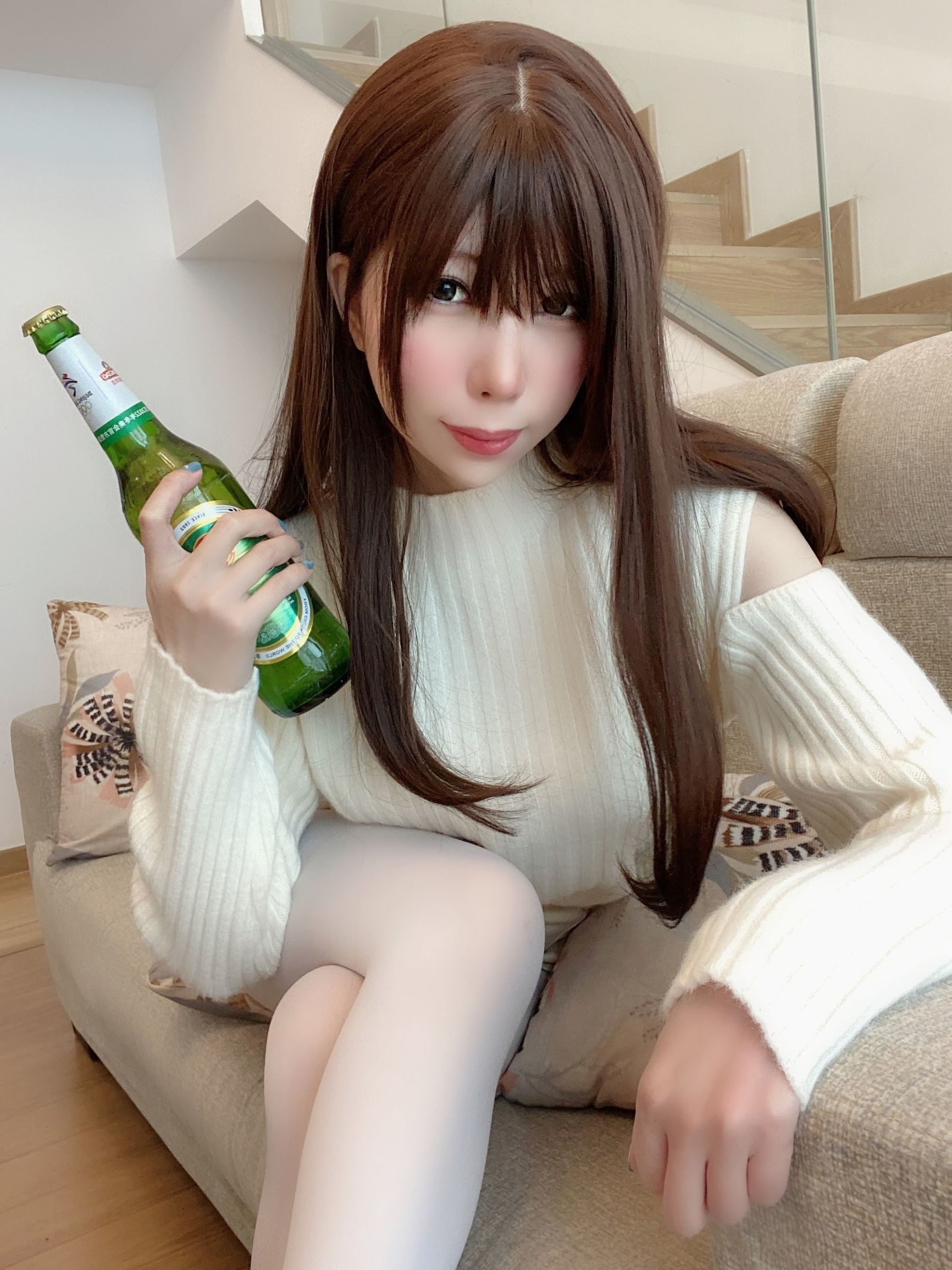 COS Phúc lợi] Nhị thứ nguyên mỹ nữ vú lớn Lộc Dã Hy - Bạn gái Dâu tây