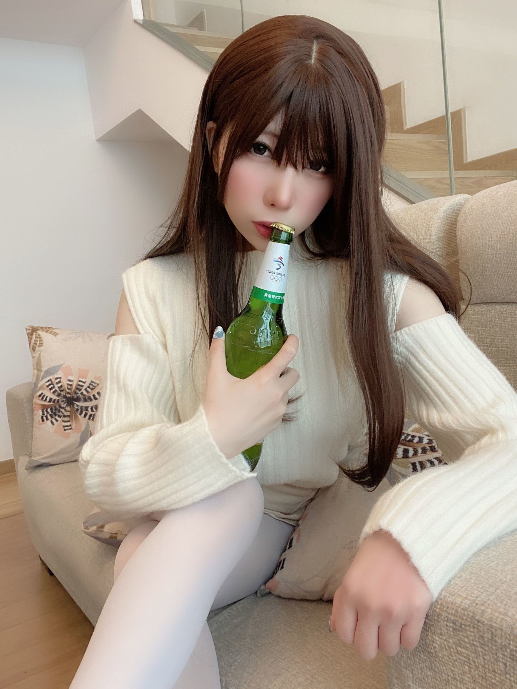 COS Phúc lợi] Nhị thứ nguyên mỹ nữ vú lớn Lộc Dã Hy - Bạn gái Dâu tây