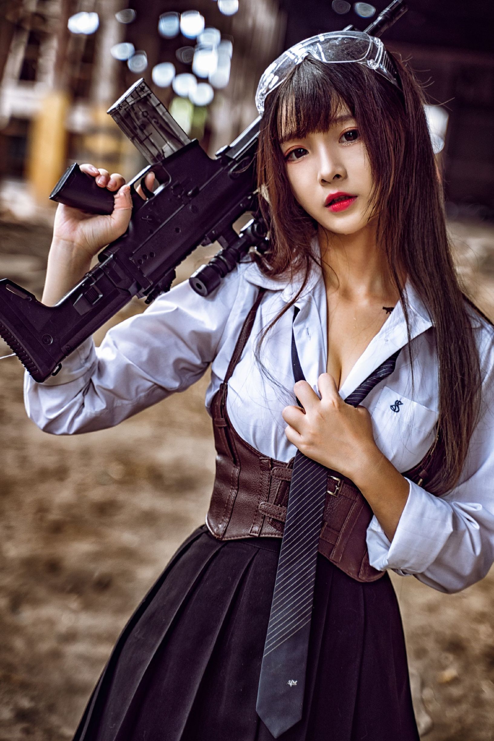 コスプレ福利] 二次元美女古川カグラ - 武装JK