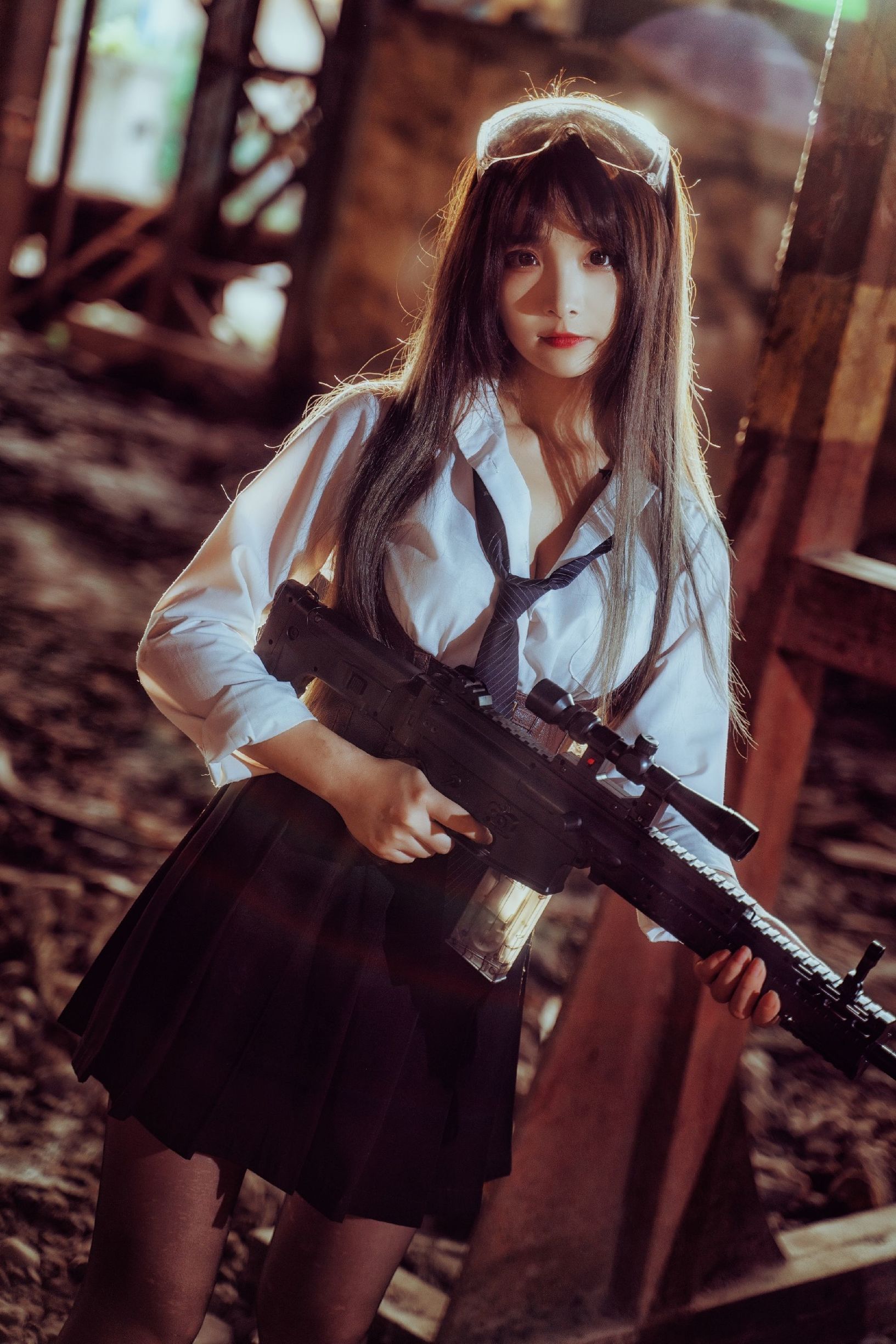コスプレ福利] 二次元美女古川カグラ - 武装JK