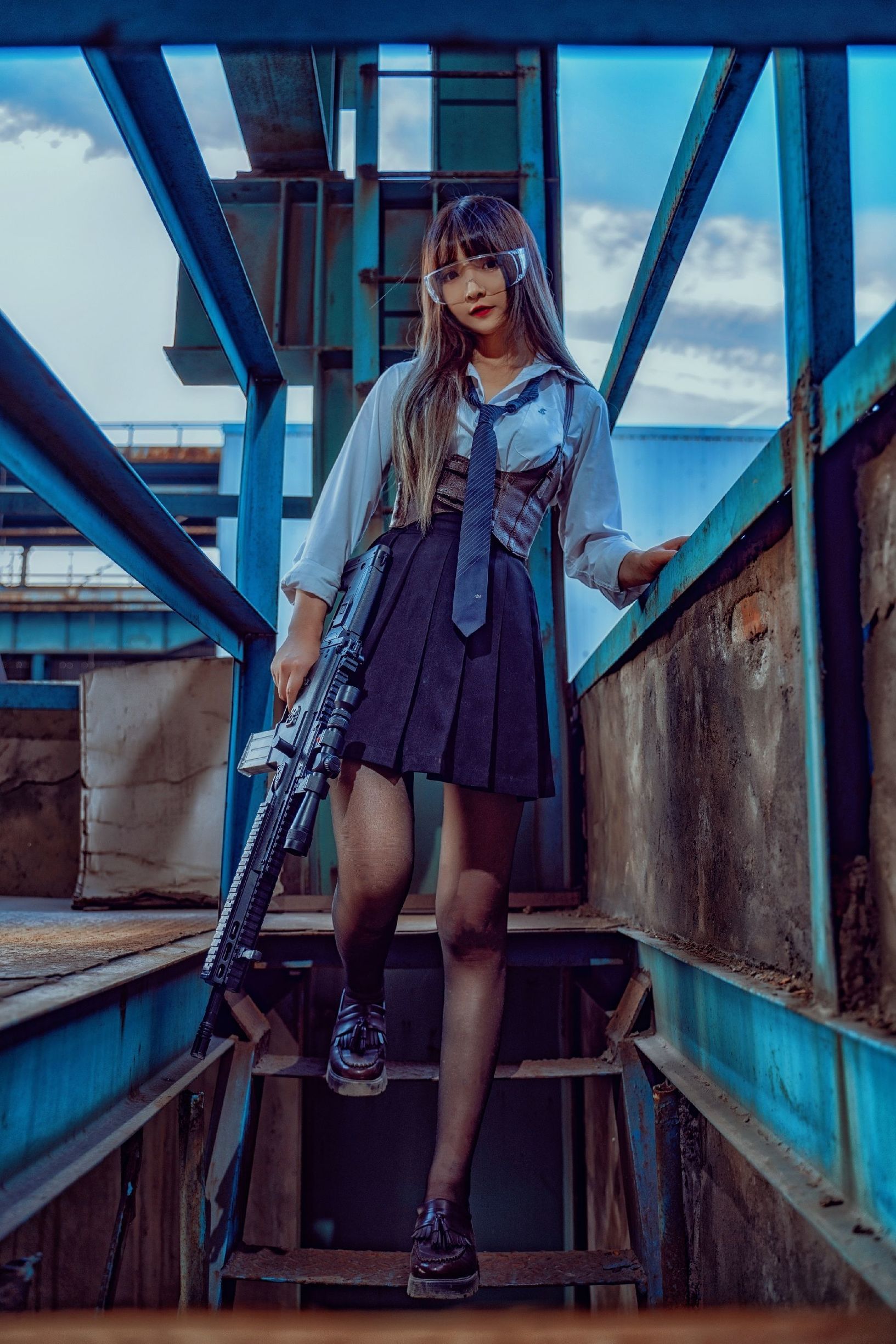 コスプレ福利] 二次元美女古川カグラ - 武装JK