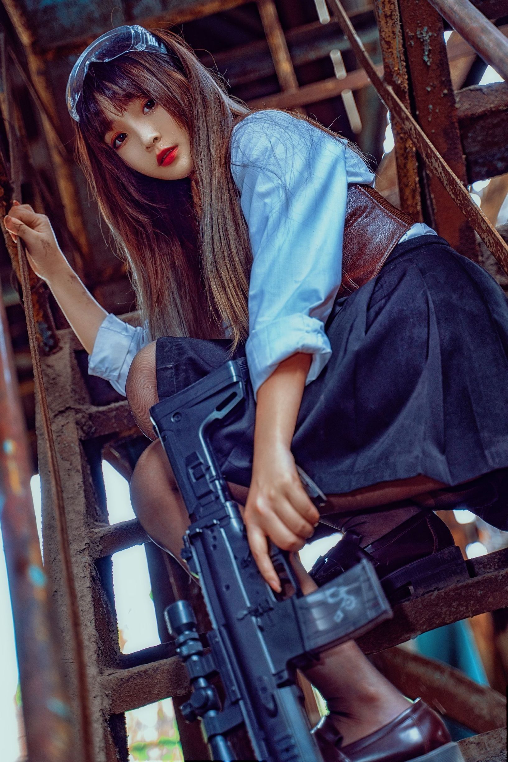 コスプレ福利] 二次元美女古川カグラ - 武装JK