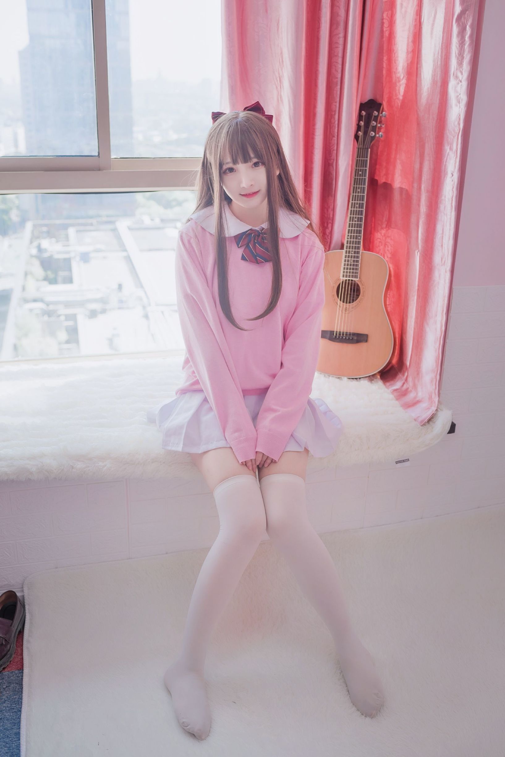 COS Phúc lợi] Người đẹp 2D Furukawa Kagura - JK Màu hồng