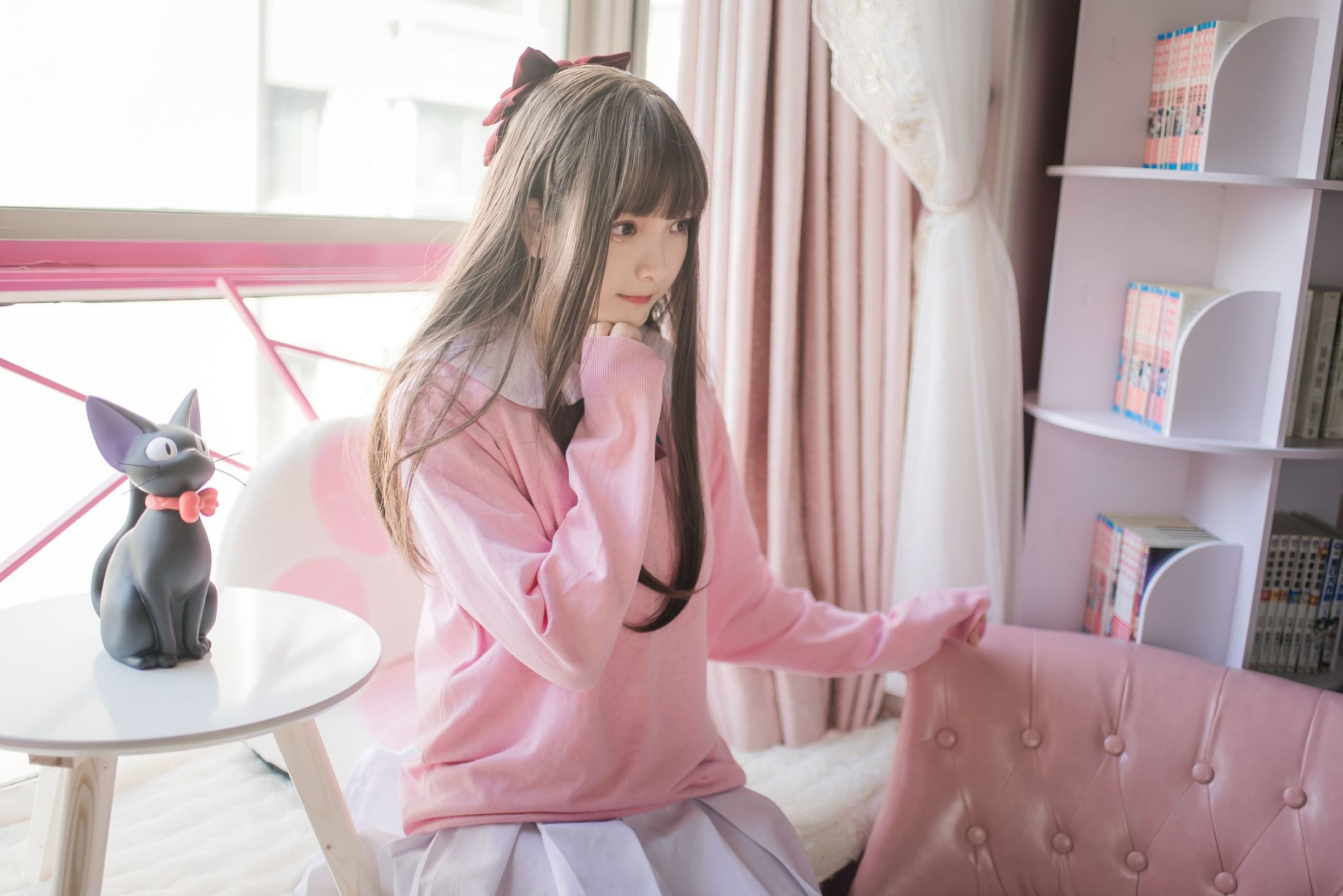 COS Phúc lợi] Người đẹp 2D Furukawa Kagura - JK Màu hồng