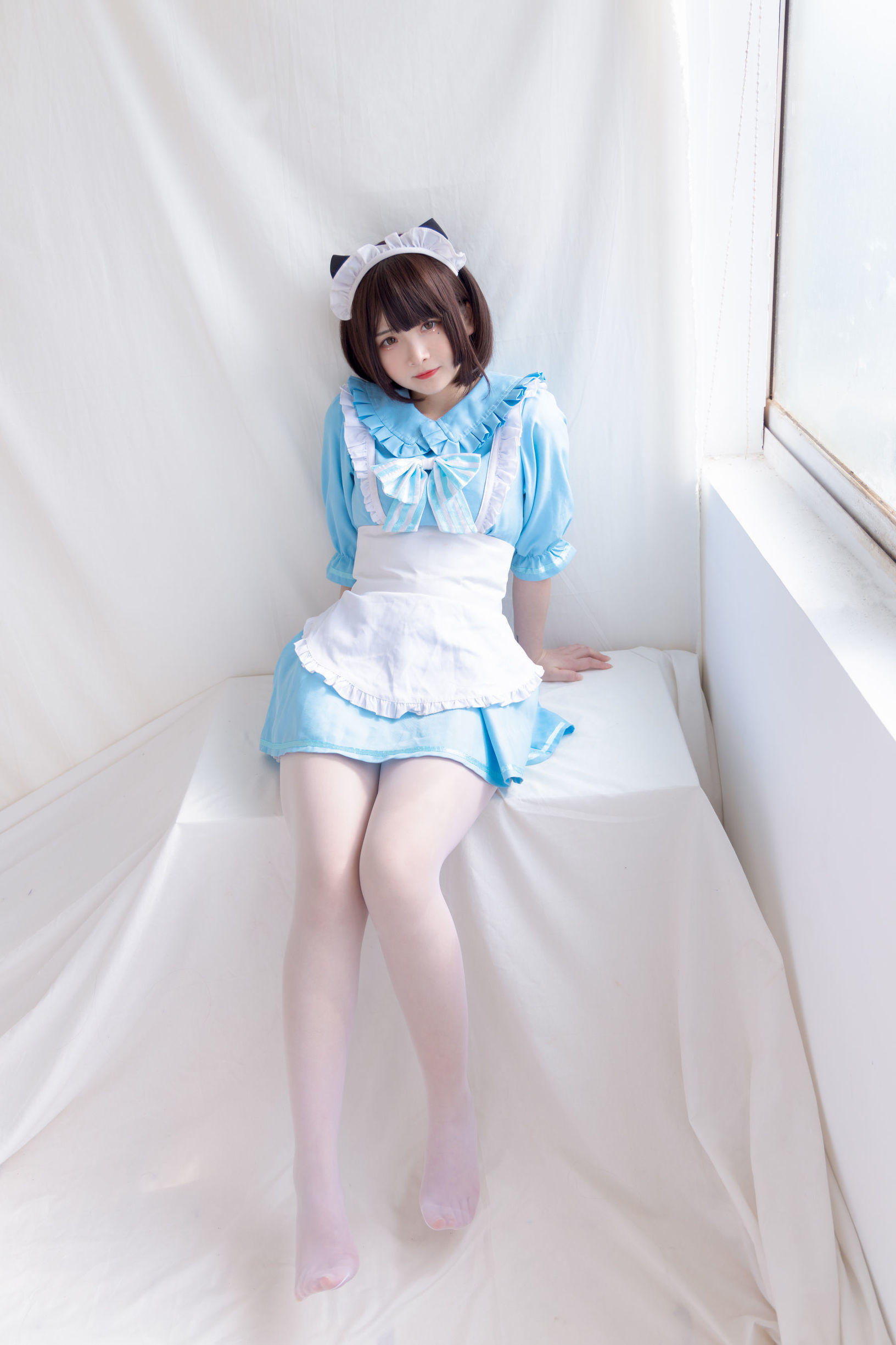 COSฟู๋ลี่] สาวสวยสองมิติ ฟุรุคาวะ คางุระ - แมวน้อยสีน้ำเงินเมด