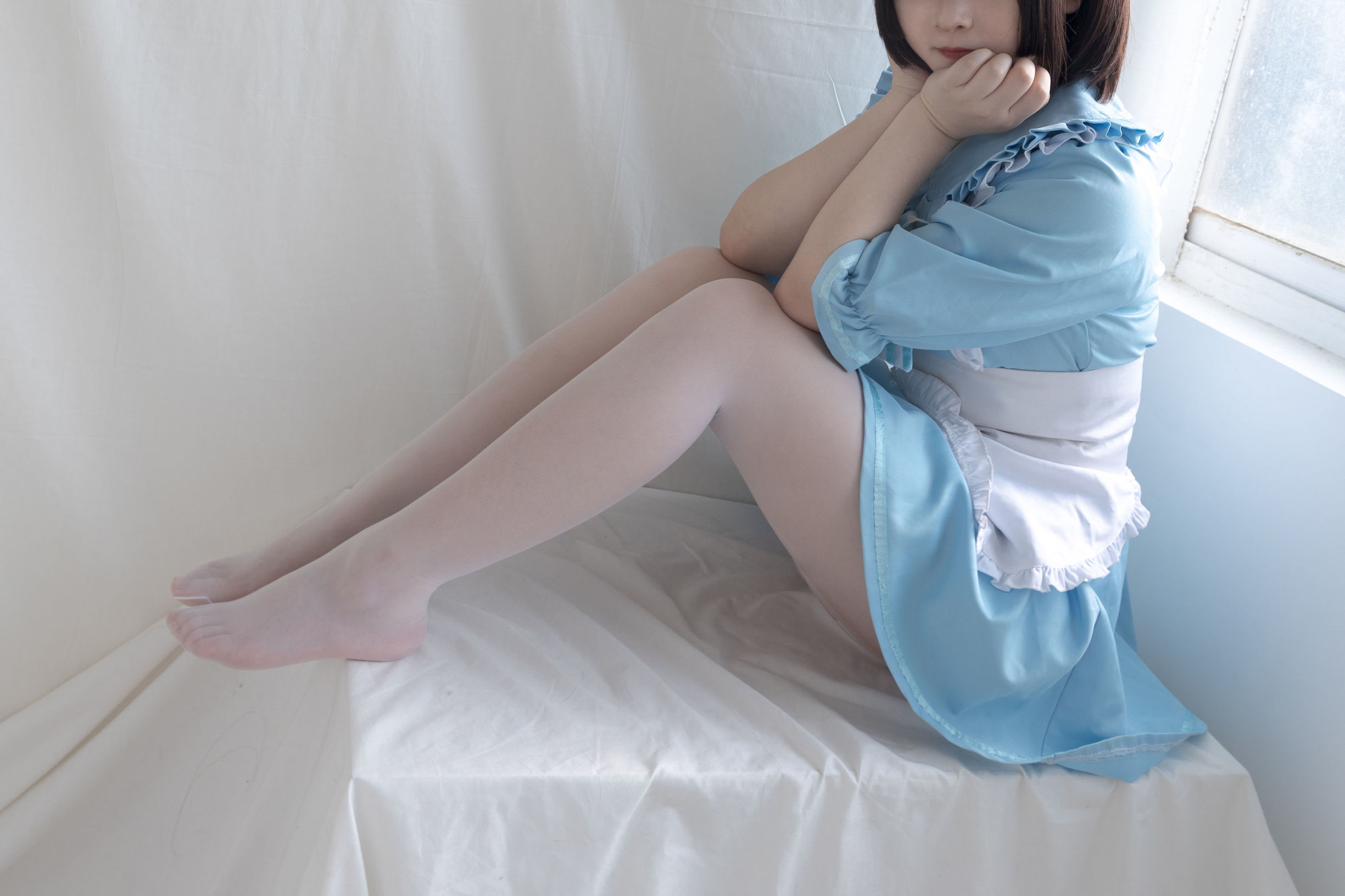 COSฟู๋ลี่] สาวสวยสองมิติ ฟุรุคาวะ คางุระ - แมวน้อยสีน้ำเงินเมด
