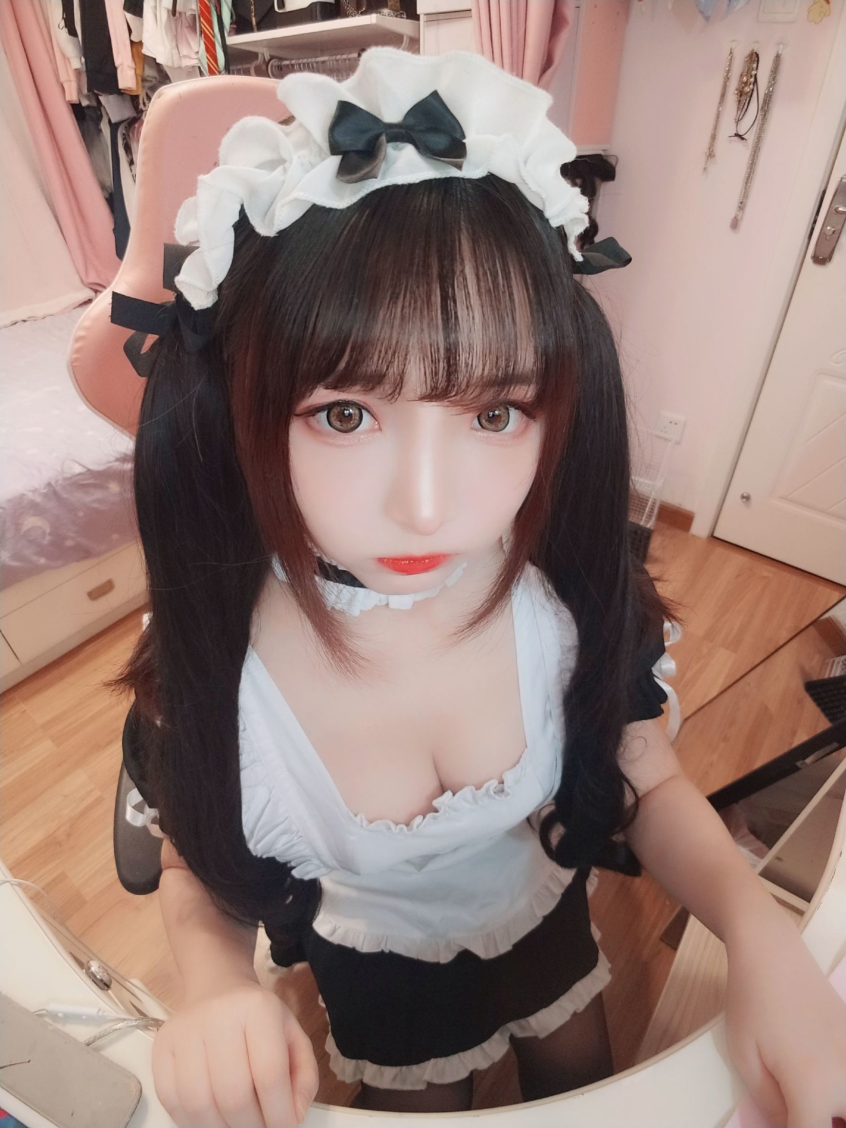 COS Welfare] 2D Beauty Furukawa Kagura - Black Silk Maid