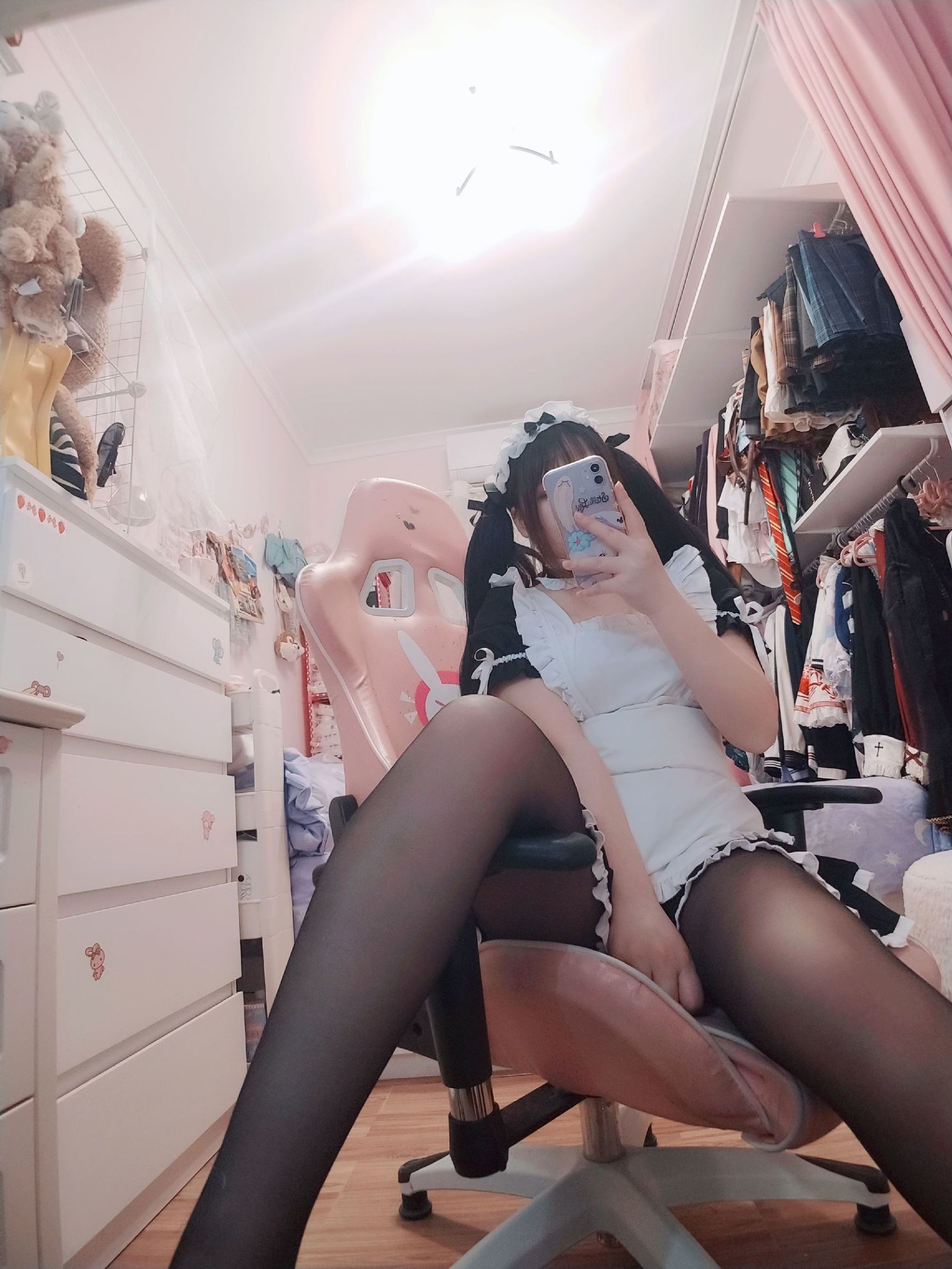 COS Welfare] 2D Beauty Furukawa Kagura - Black Silk Maid