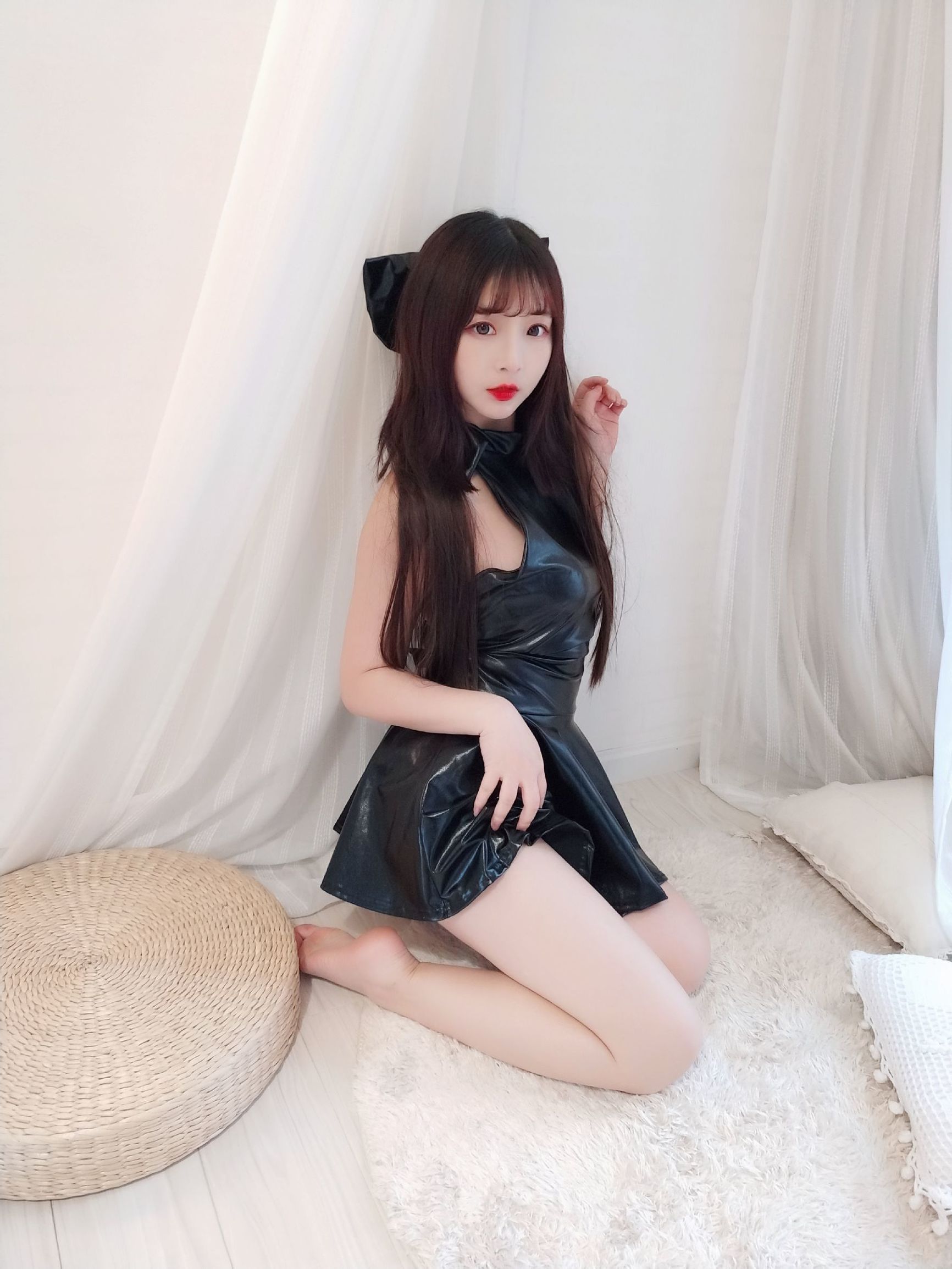 COS Welfare] 2D Beauty Furukawa Kagura - Shiny Black Dress