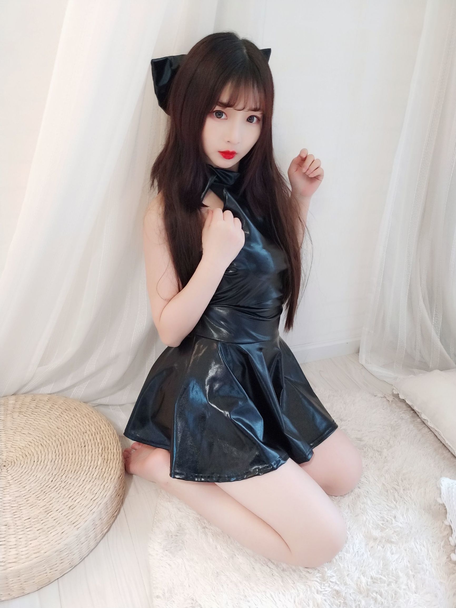 COS Welfare] 2D Beauty Furukawa Kagura - Shiny Black Dress
