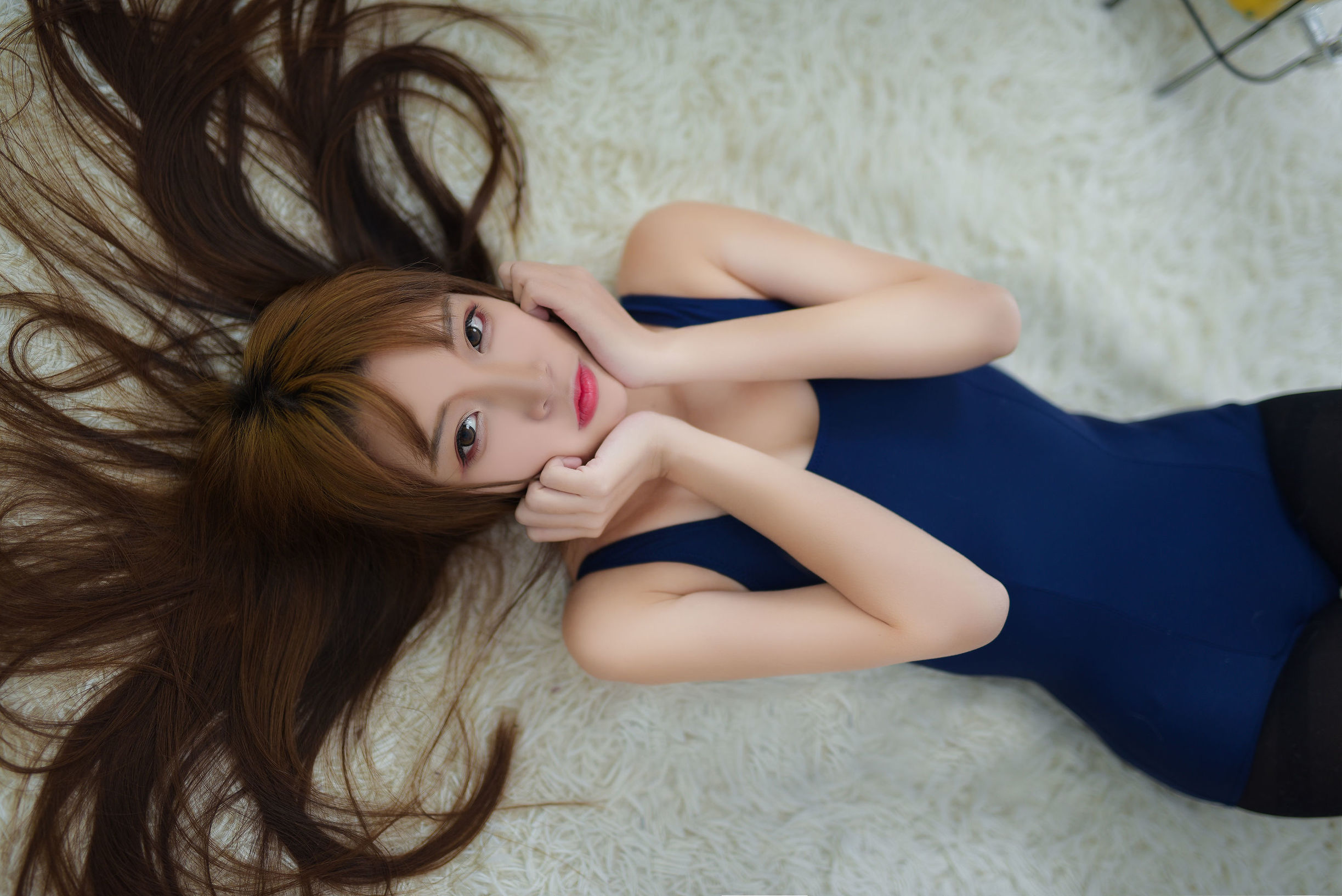 COS Phúc lợi] Coser nổi tiếng Erza Nisa - Đồ bơi trường học Vớ đen