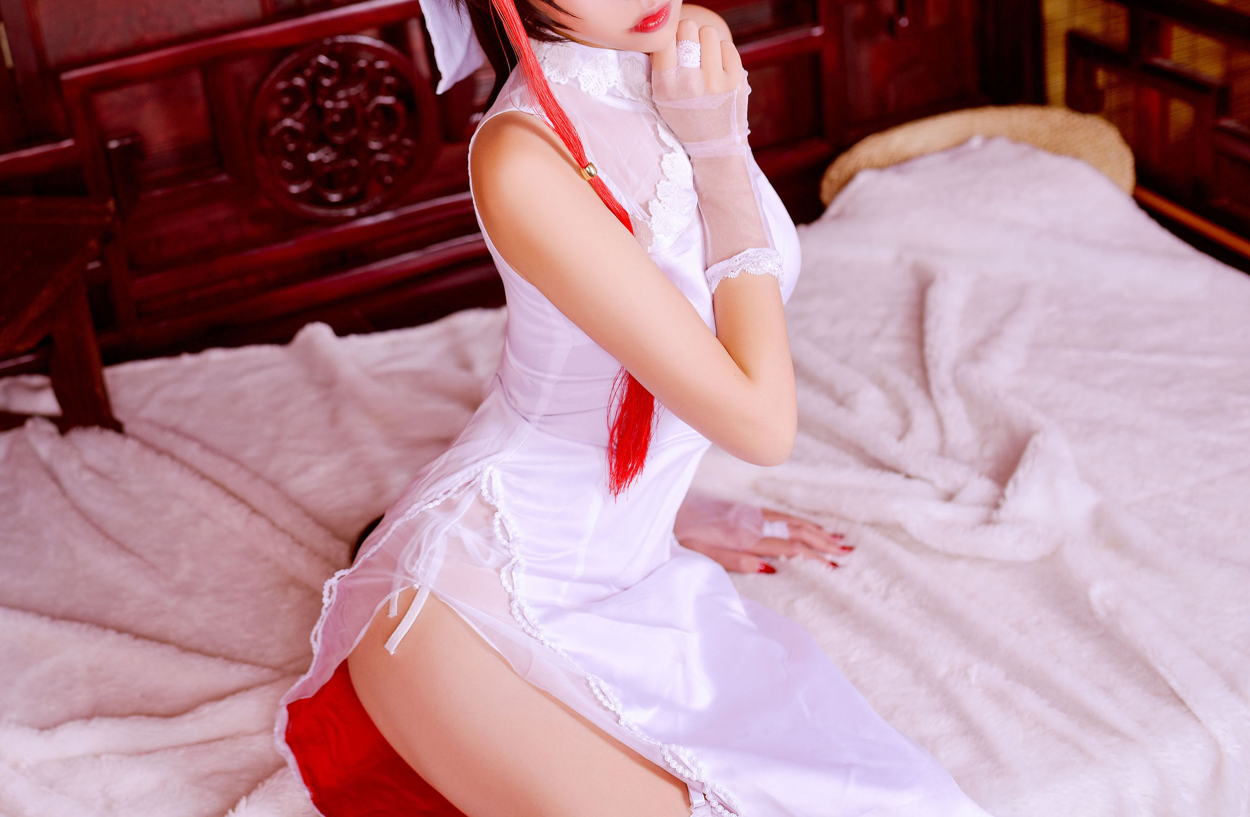 COS Phúc Lợi] Coser Phổ biến Nisa - Azur Lane Takao Qipao