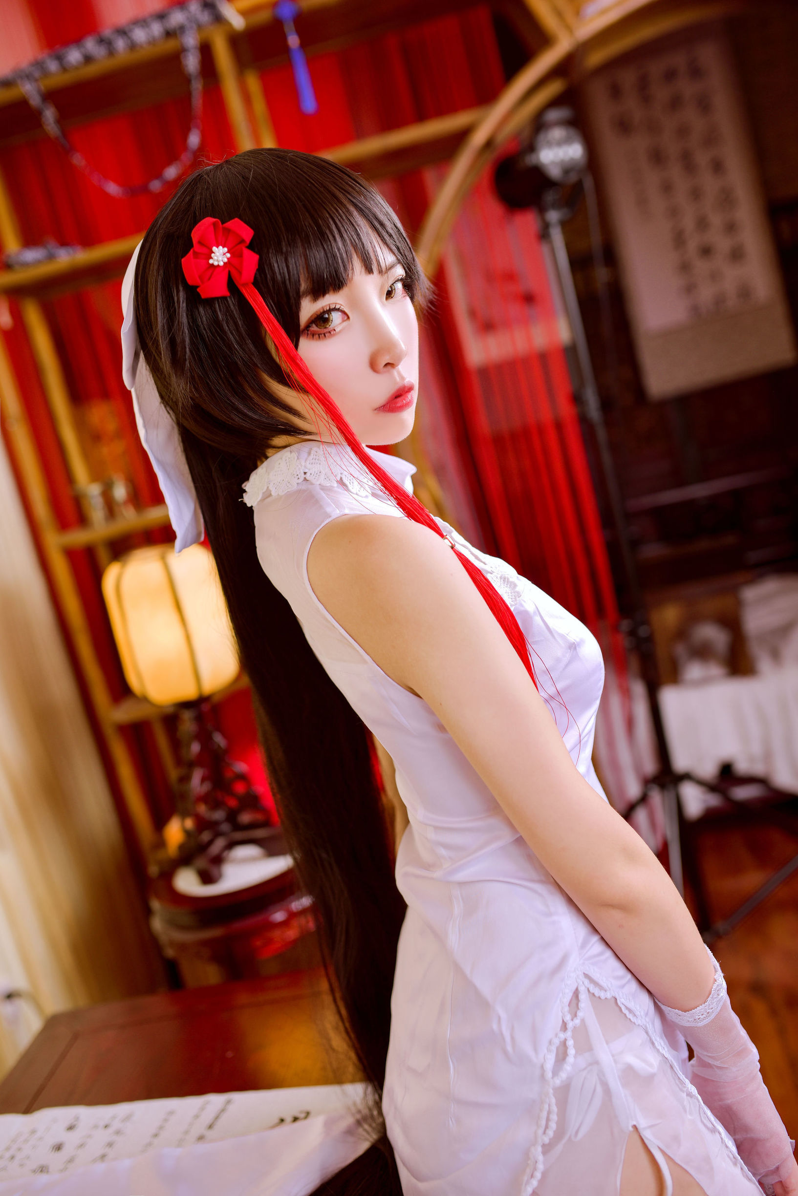 COS Phúc Lợi] Coser Phổ biến Nisa - Azur Lane Takao Qipao