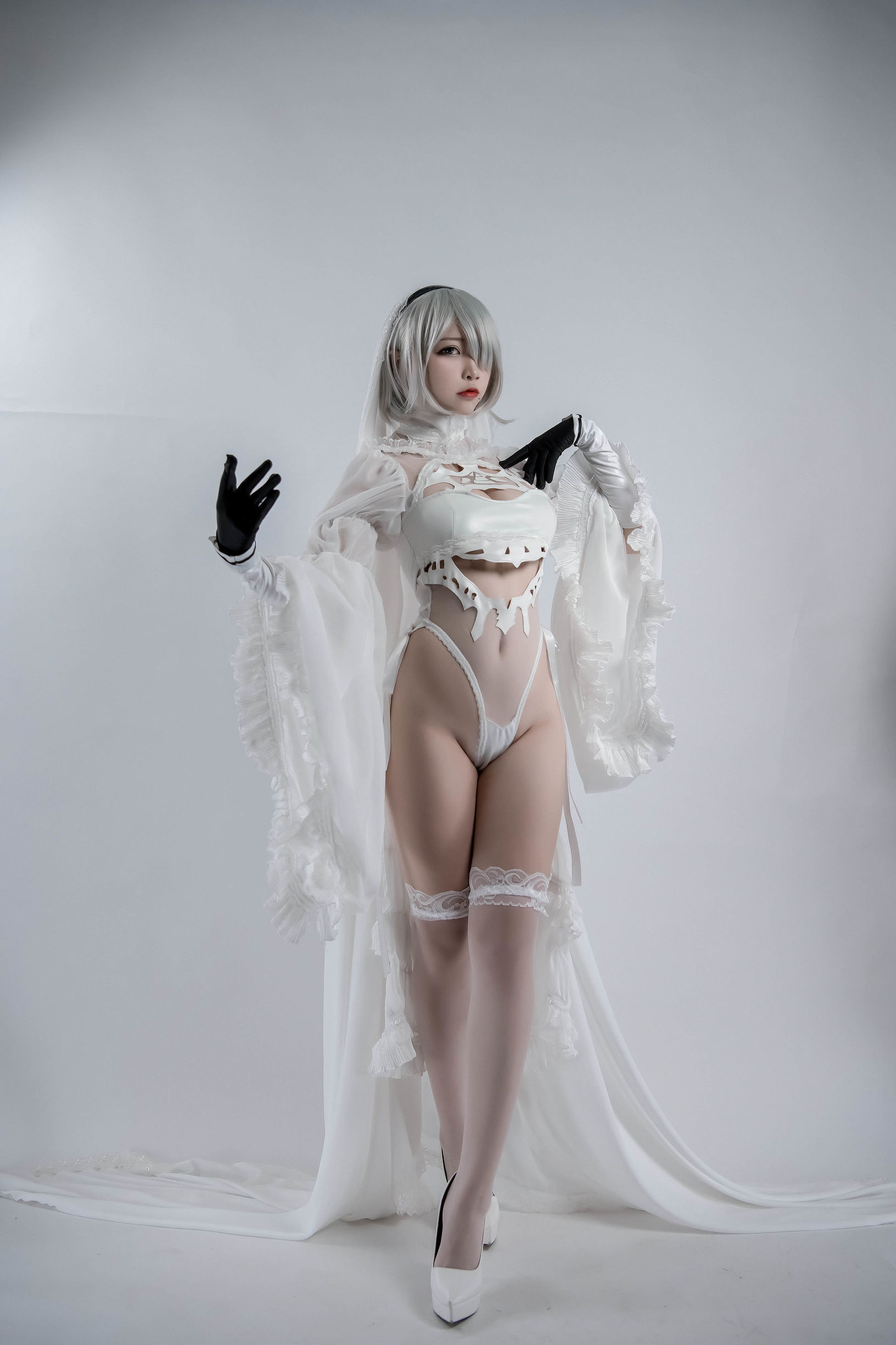 コスプレイ特典] 人気のコスプレイヤー ニサ - 2B同人花嫁